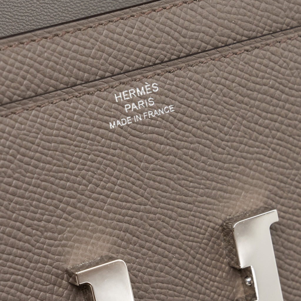 HERMES CONSTANCE TO GO EPSOM GRIS ETAIN SHW