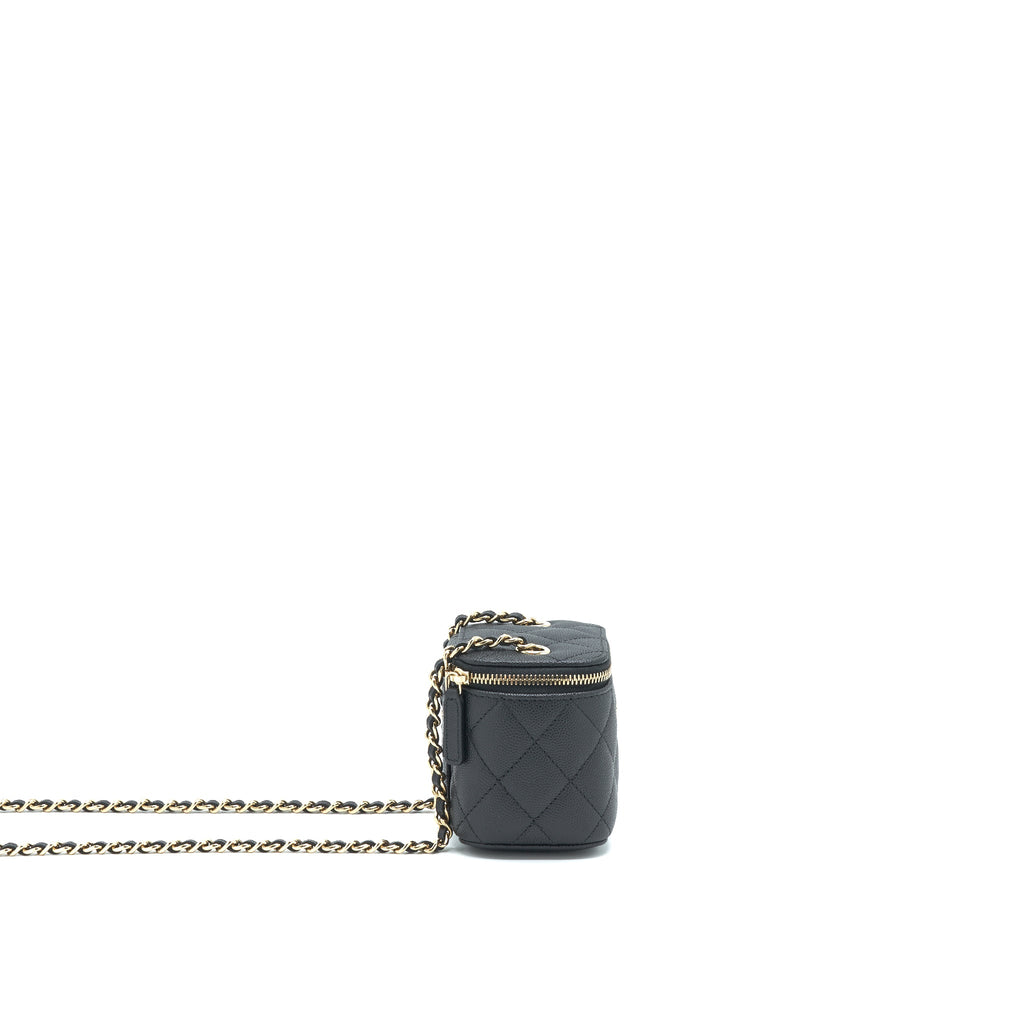 CHANEL MINI VANIFY CHAIN CAVIAR BLACK LGHW