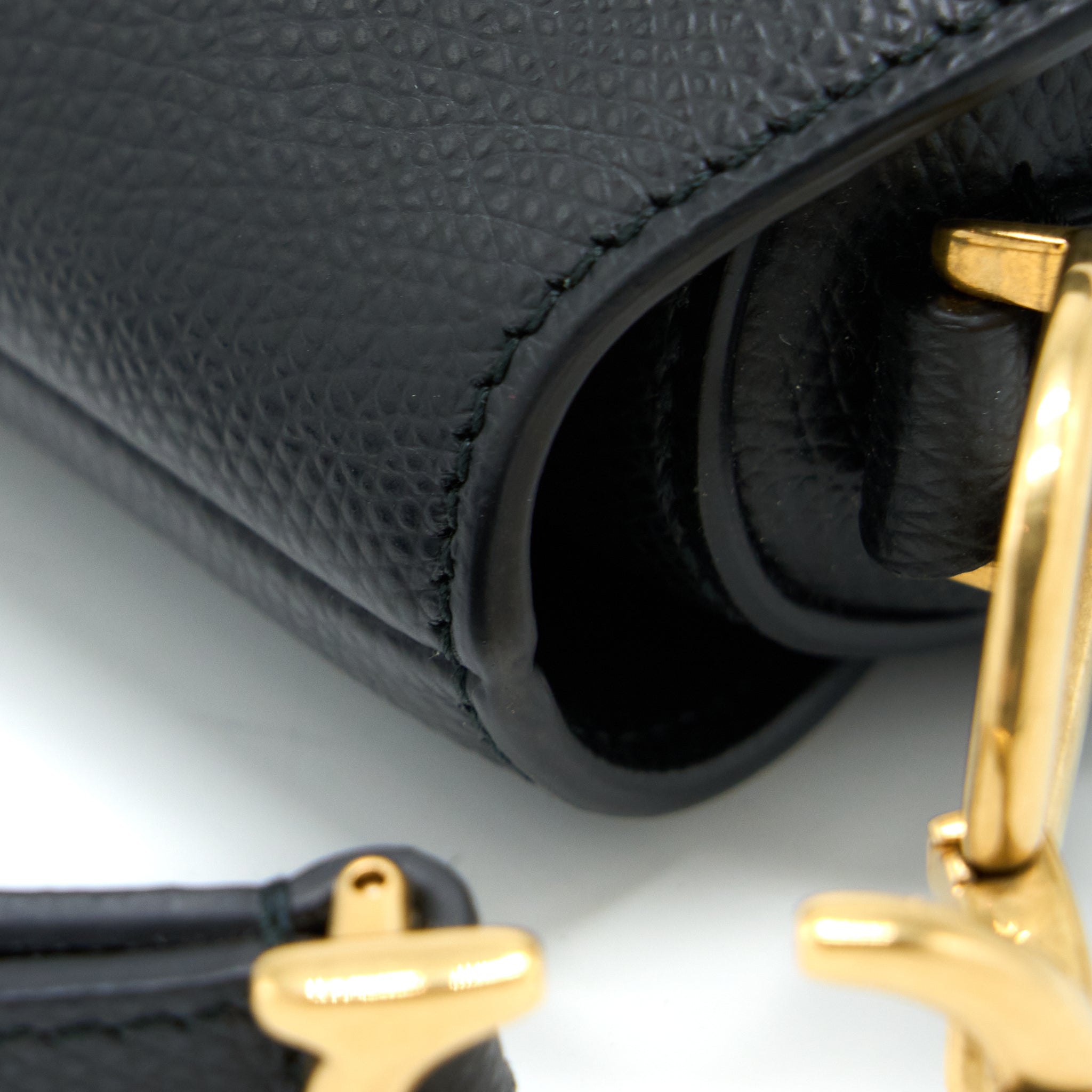 DIOR MINI SADDLE BAG CALFSKIN BLACK GHW