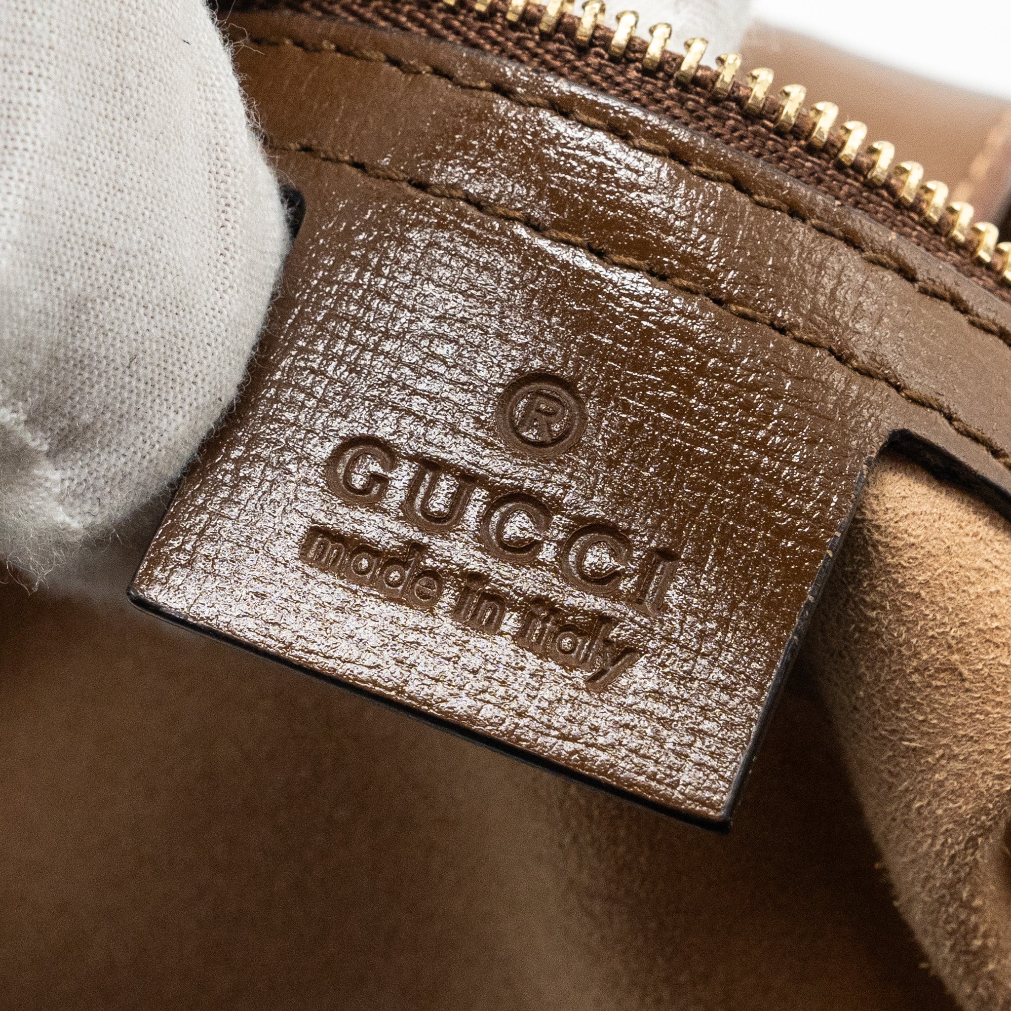 GUCCI JACKIE 1961 SMALL SHOULDER BAG GG SUPREME CANVAS /CALFSKIN BROWN/MULTICOLOUR GHW