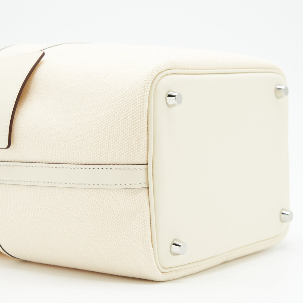 HERMES PICOTIN CARGO 18 LOCK BAG CANVAS/SWIFT ECRU/NATA SHW