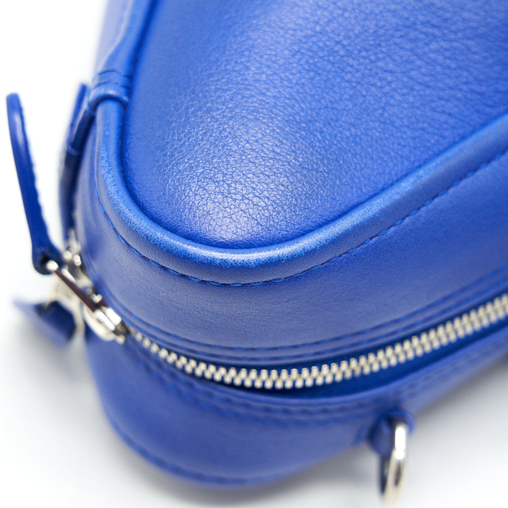 BALENCIAGA TRIANGLE DUFFLE XS BAG BLUE SHW