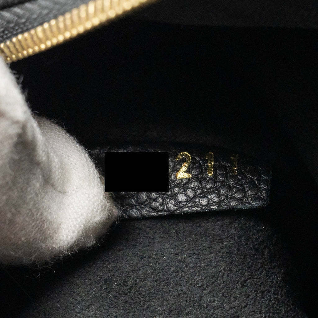 LOUIS VUITTON VAVIN PM MONOGRAM EMPREINTE LEATHER BLACK GHW