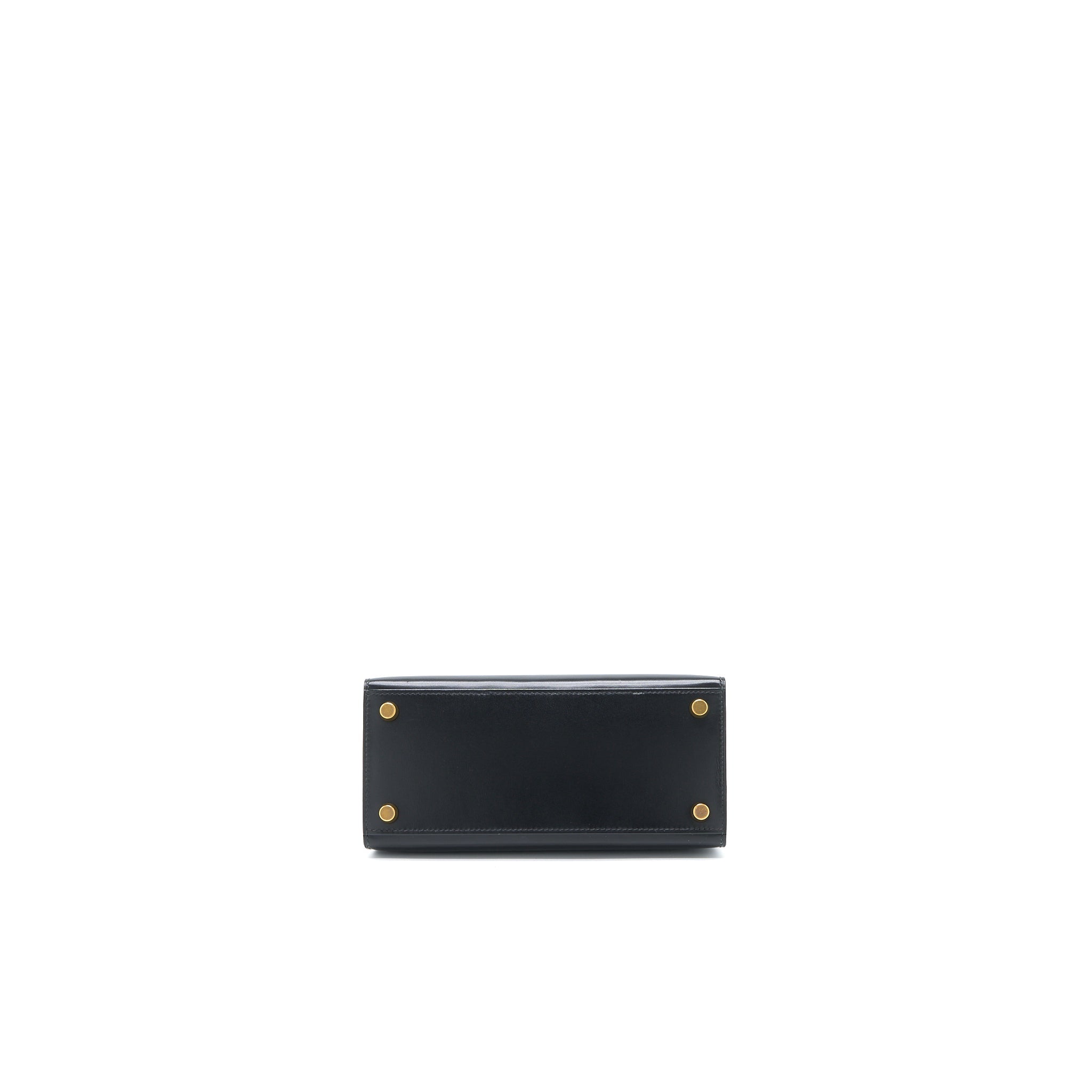 HERMES VINTAGE KELLY 20 BOX BLACK GHW