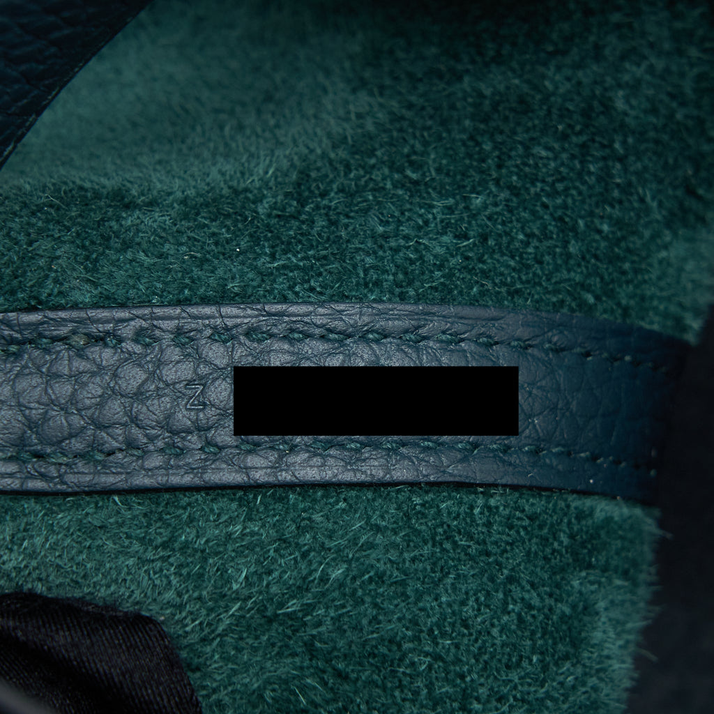 HERMES PICOTIN 18 LOCK BAG CLEMENCE 6O VERT CYPRES GHW
