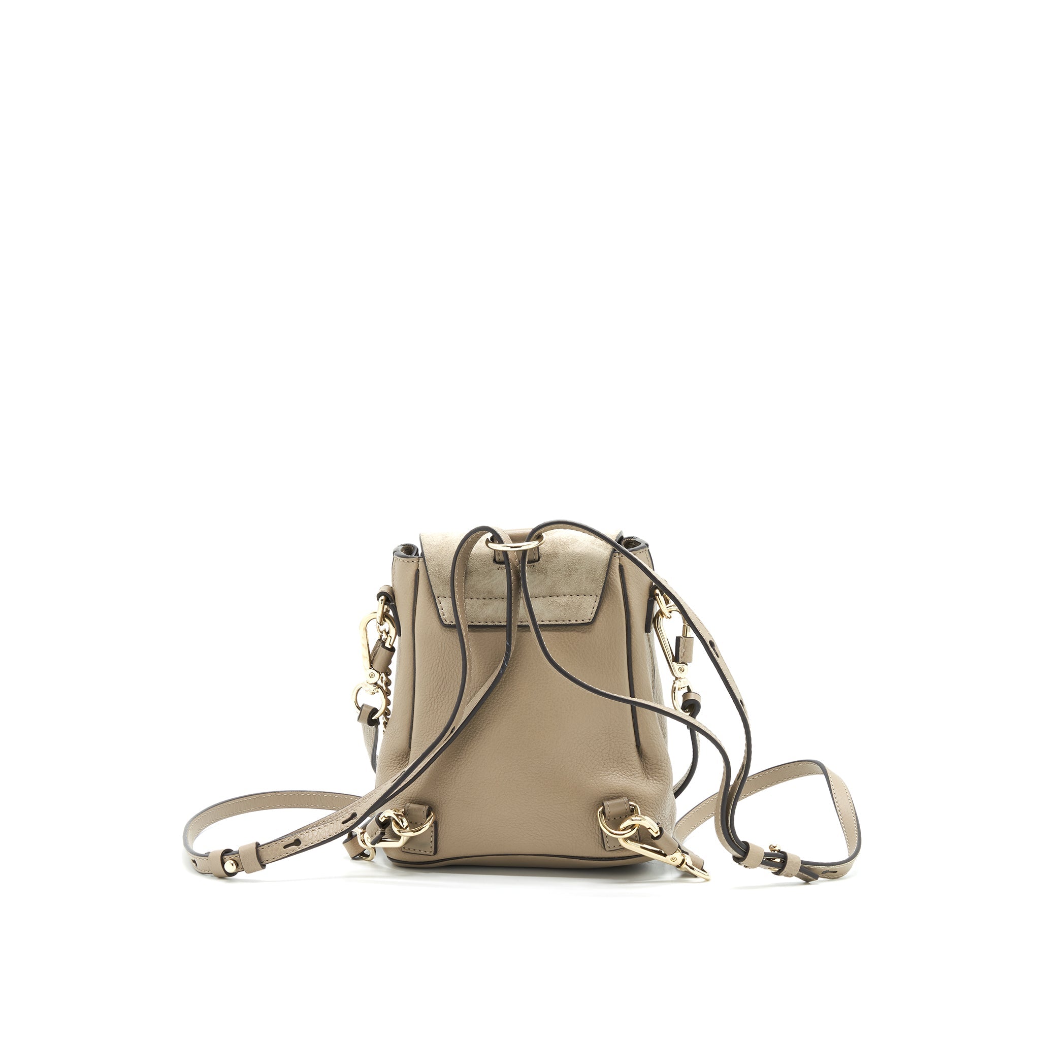 CHLOE MINI FAYE BACKPACK LIGHT GREY