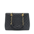 CHANEL GRAND SHOPPING TOTE CAVIAR BLACK GHW