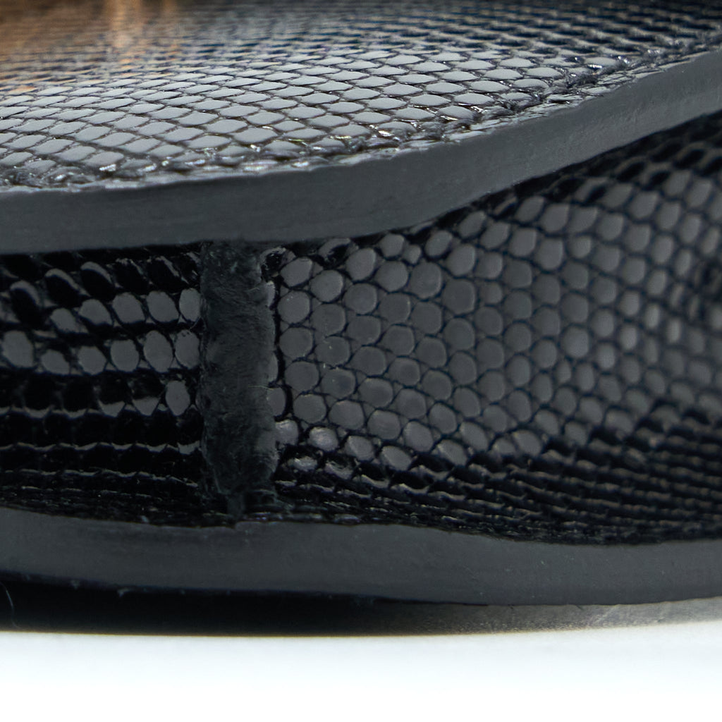 HERMES CONSTANCE SLIM LIZARD BLACK RGHW
