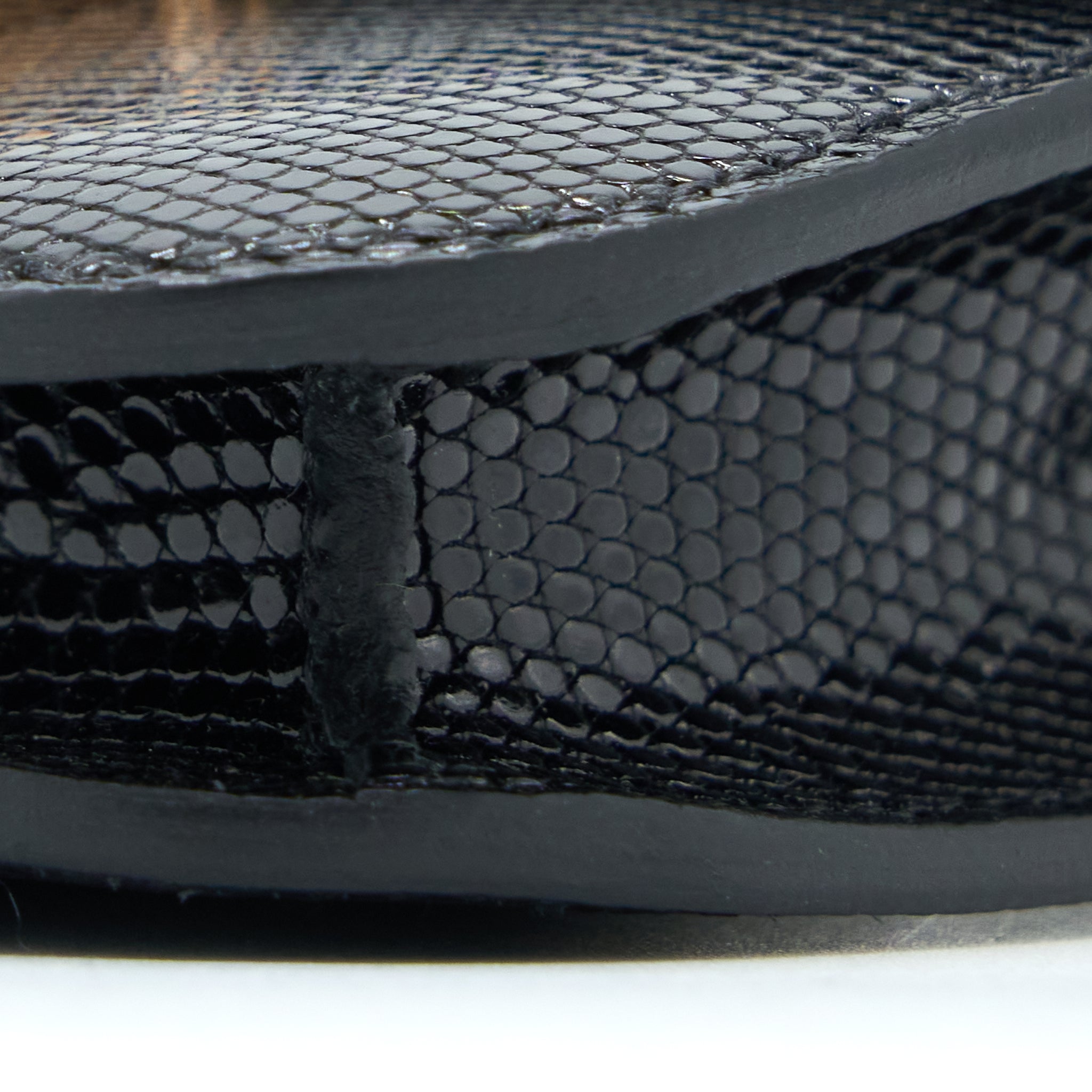 HERMES CONSTANCE SLIM LIZARD BLACK RGHW