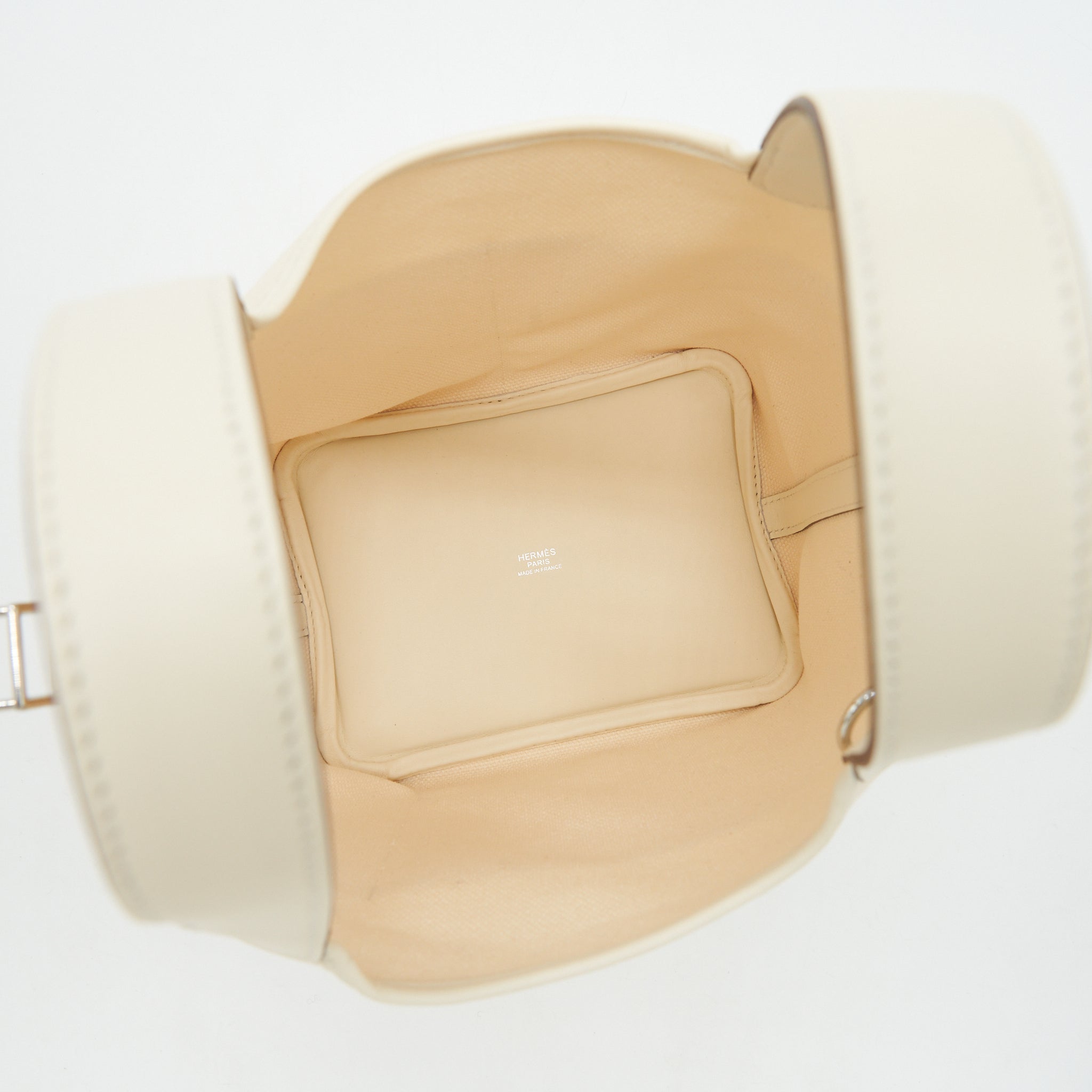 HERMES PICOTIN CARGO 18 SWIFT AND TOILE CANVAS ECRU/NATA SHW