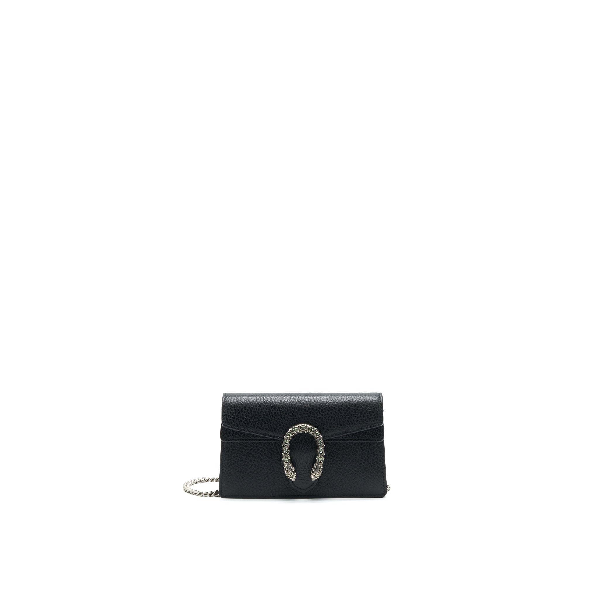 GUCCI SUPER MINI DIONYSUS BAG BLACK WITH SHW