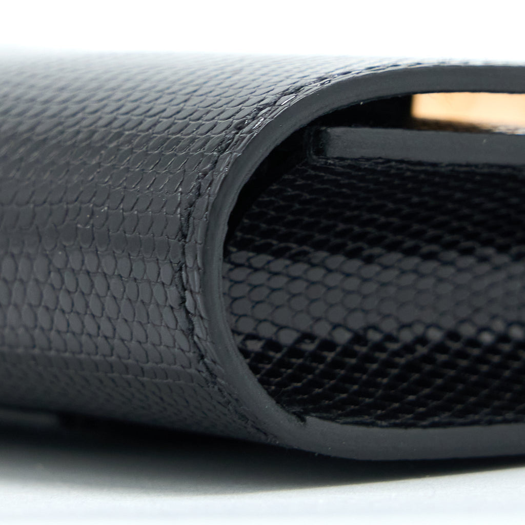 HERMES CONSTANCE SLIM LIZARD BLACK RGHW
