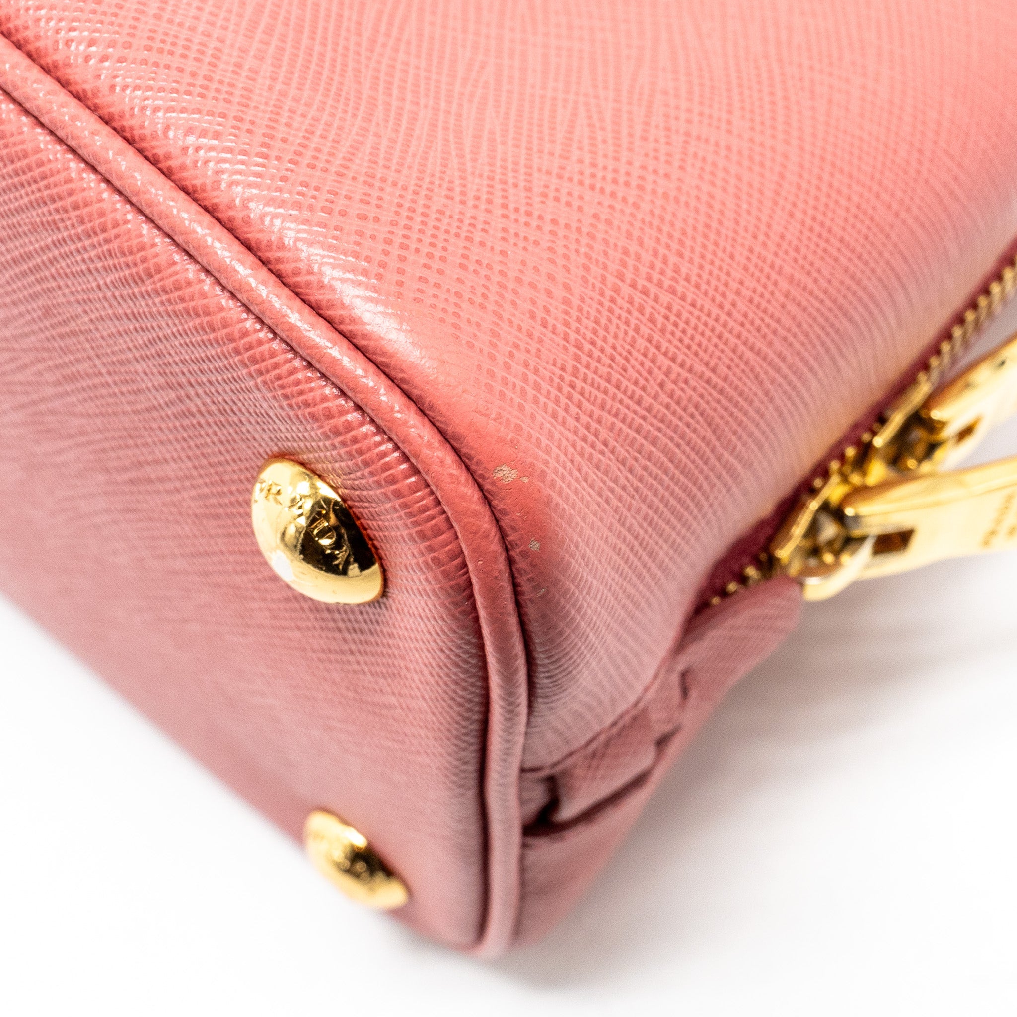 PRADA SAFFIANO PROMENADE BAG PINK GHW