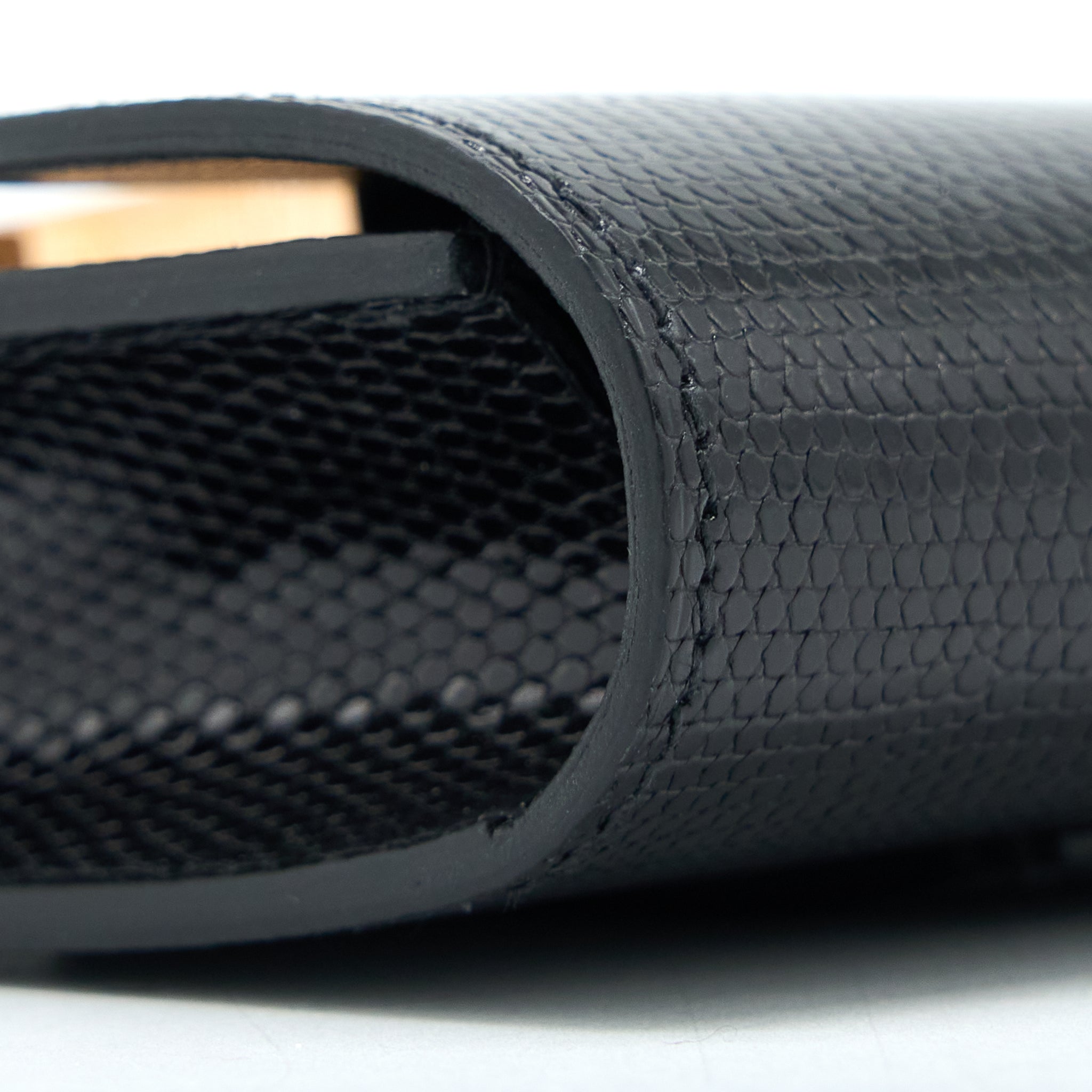 HERMES CONSTANCE SLIM LIZARD BLACK RGHW