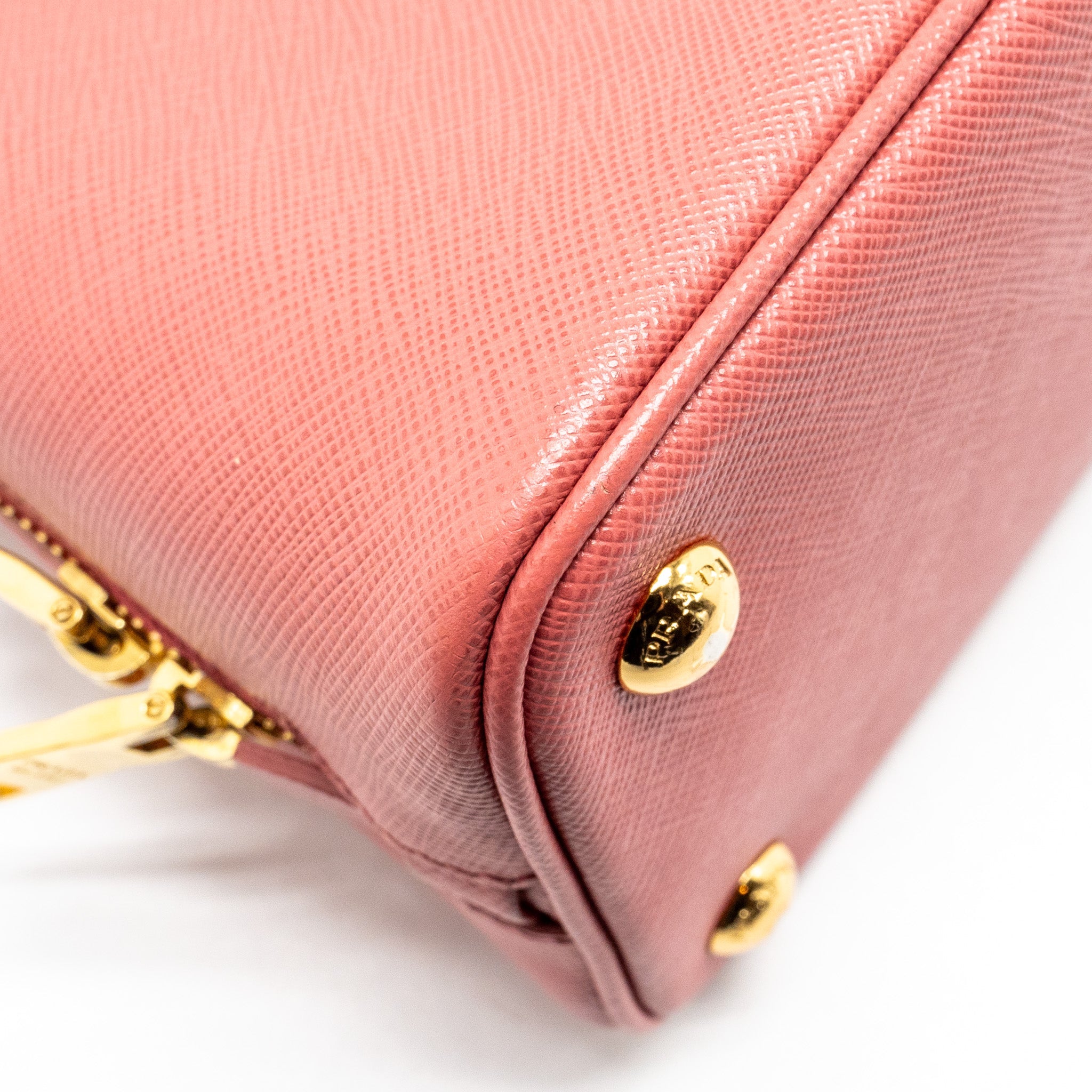 PRADA SAFFIANO PROMENADE BAG PINK GHW