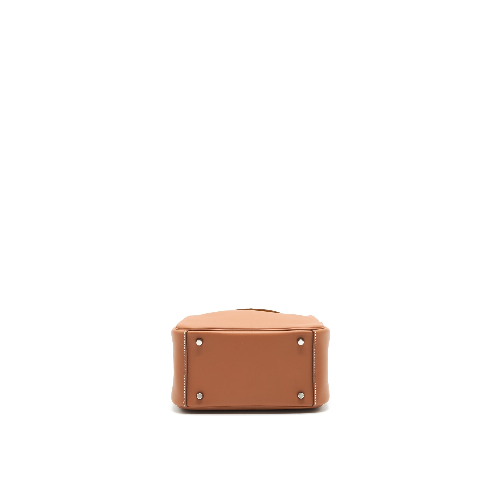 HERMES MINI LINDY SWIFT LEATHER GOLD/ JAUNE AMBRE WITH SHW