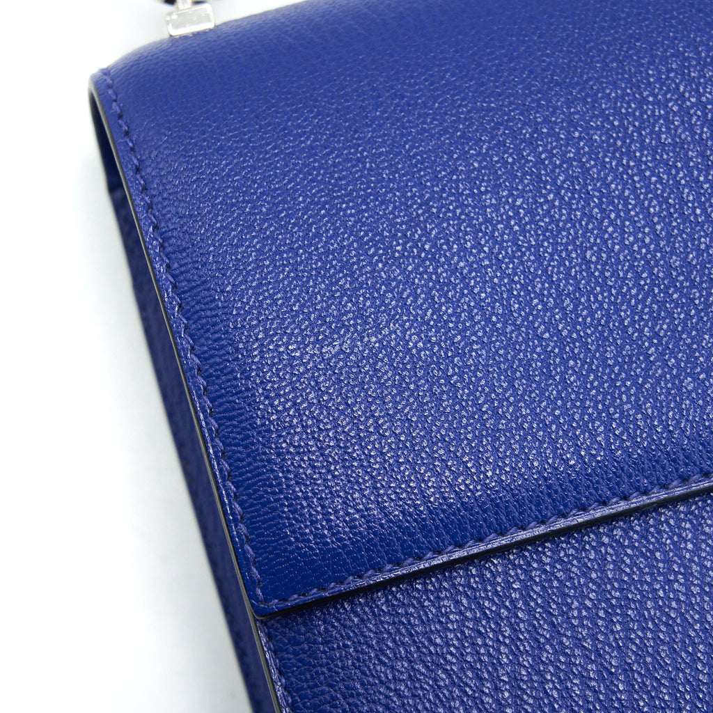HERMES MINI VERROU BAG CHEVRE MYSORE 7T BLEU ELECTRIC SHW