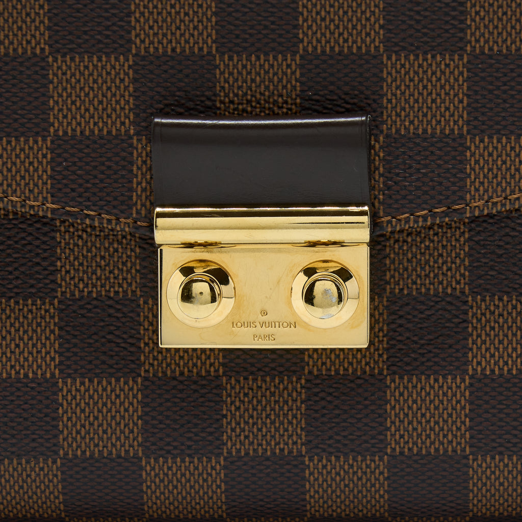 LOUIS VUITTON CROISETTE DAMIER EBENE GHW
