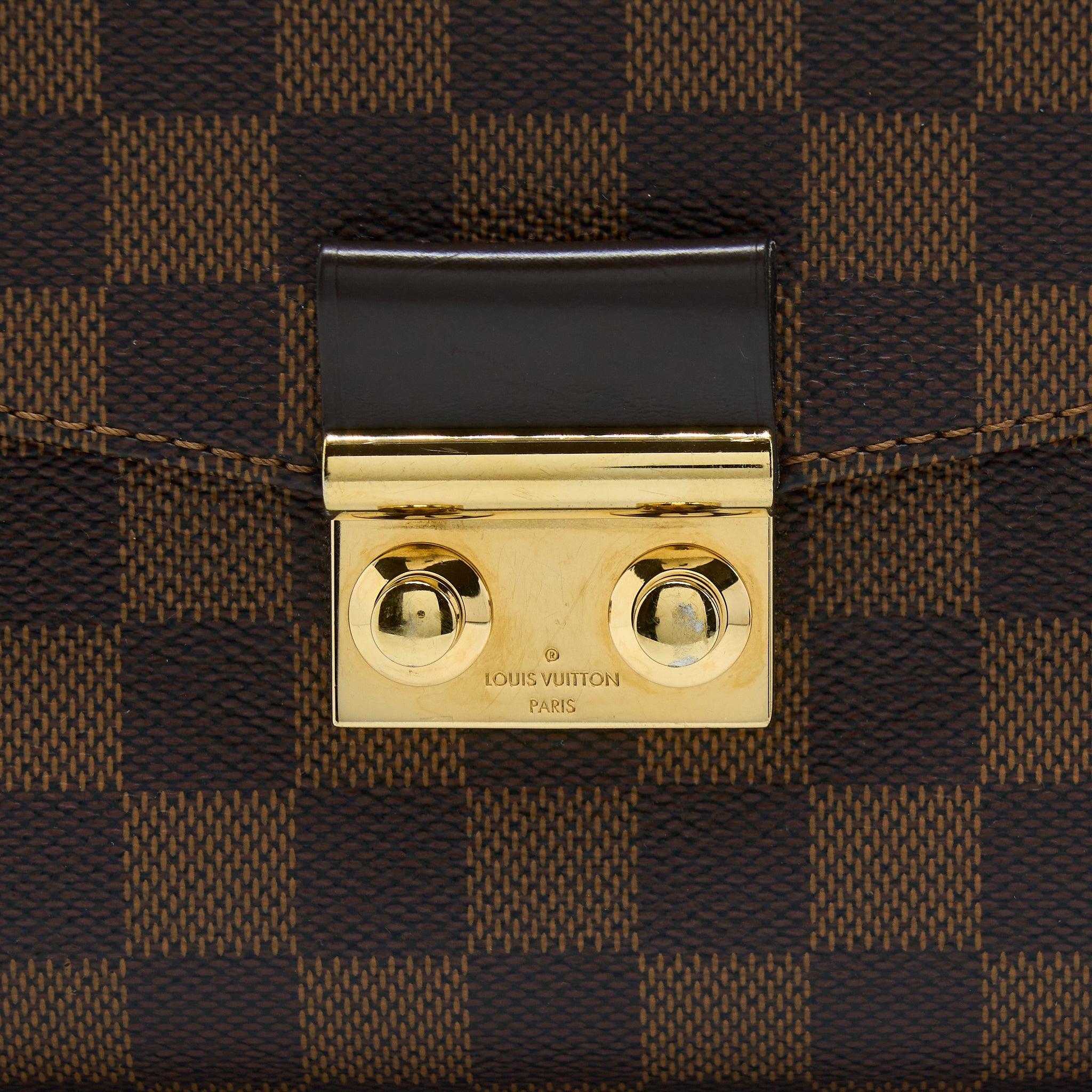 LOUIS VUITTON CROISETTE DAMIER EBENE GHW