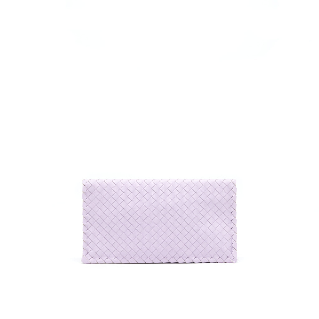 BOTTEGA VENETA FOLD CLUTCH LIGHT PURPLE