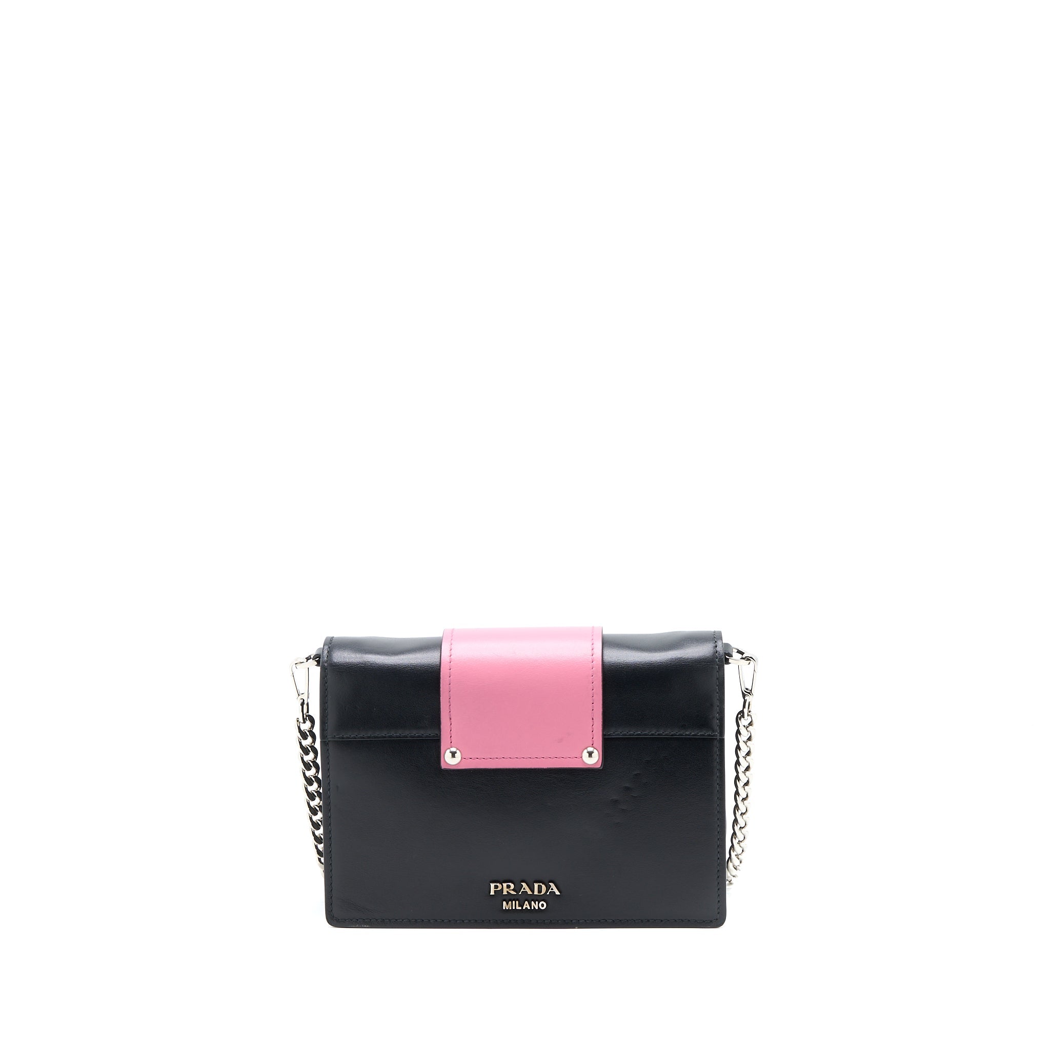 PRADA PLEX RIBBON BAG CRYSTAL CALFSKIN MULTICOLOUR SHW