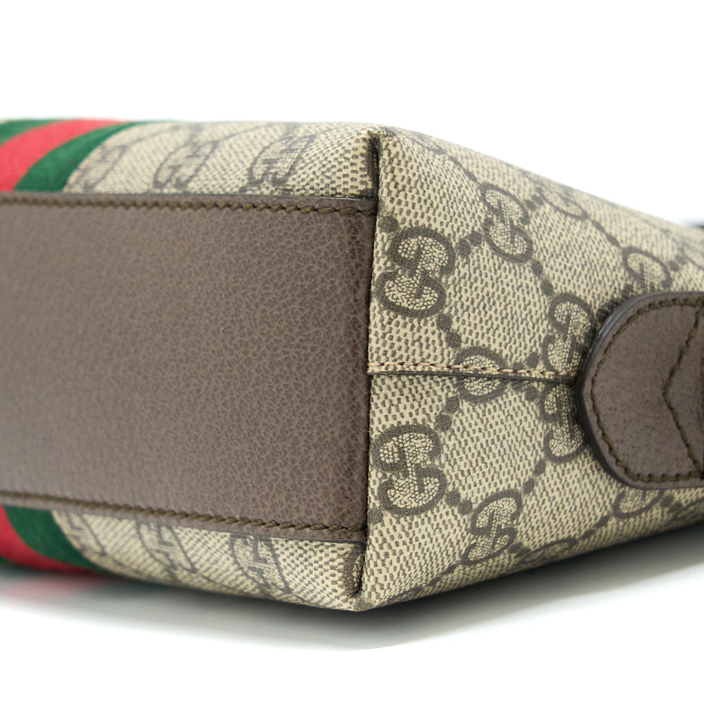 GUCCI OPHIDIA GG SUPREME CANVAS SHOULDER BAG GHW