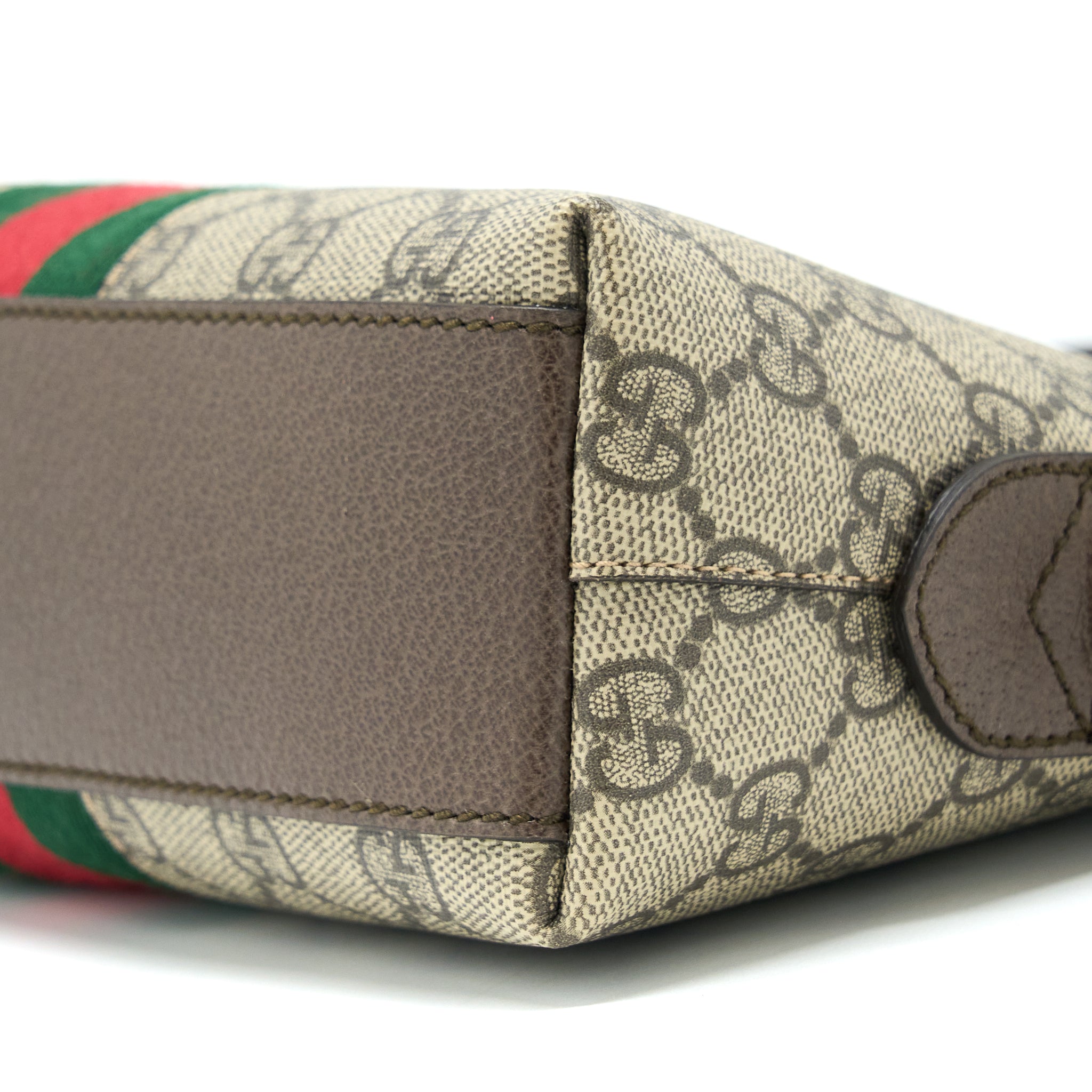 GUCCI OPHIDIA GG SUPREME CANVAS SHOULDER BAG GHW
