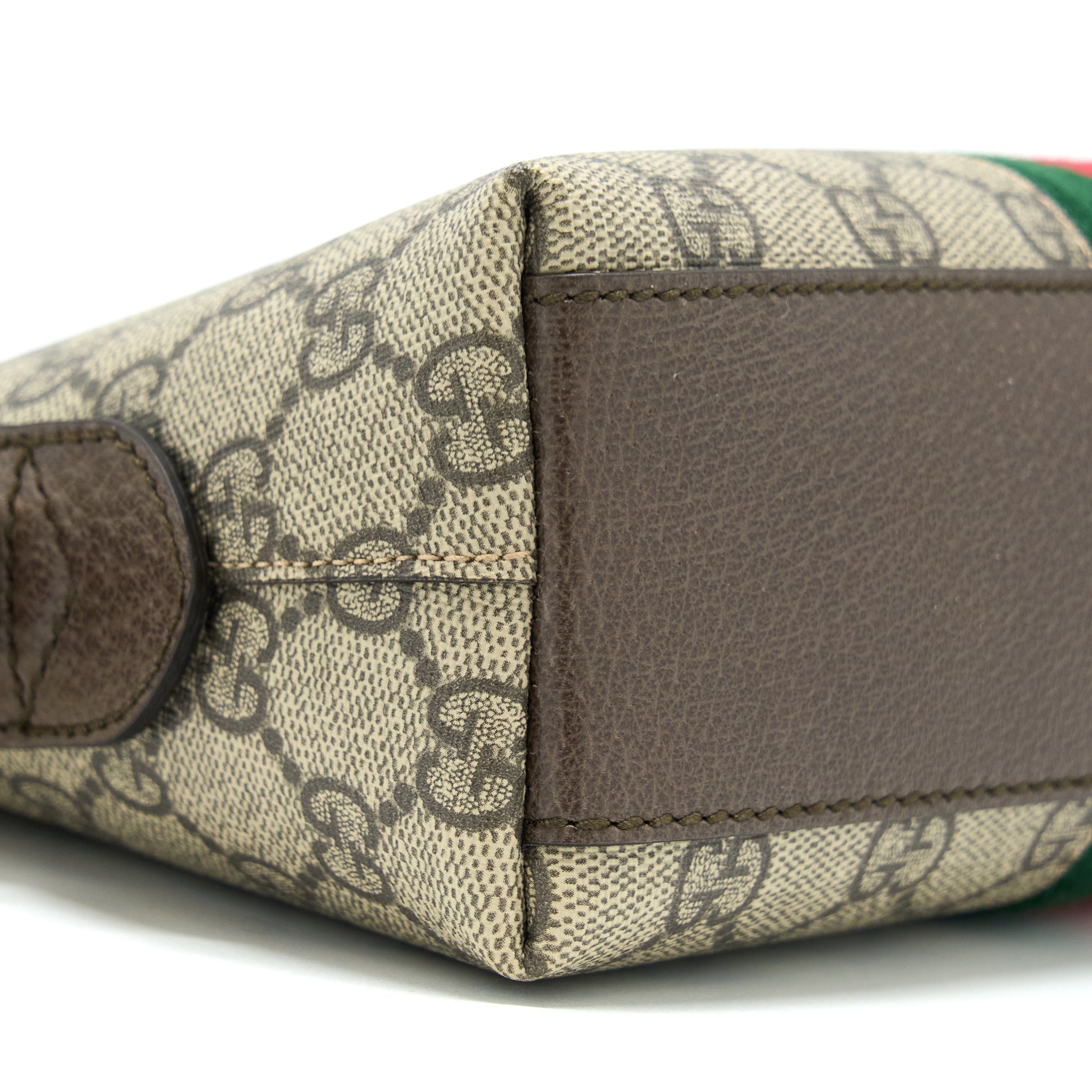 GUCCI OPHIDIA GG SUPREME CANVAS SHOULDER BAG GHW