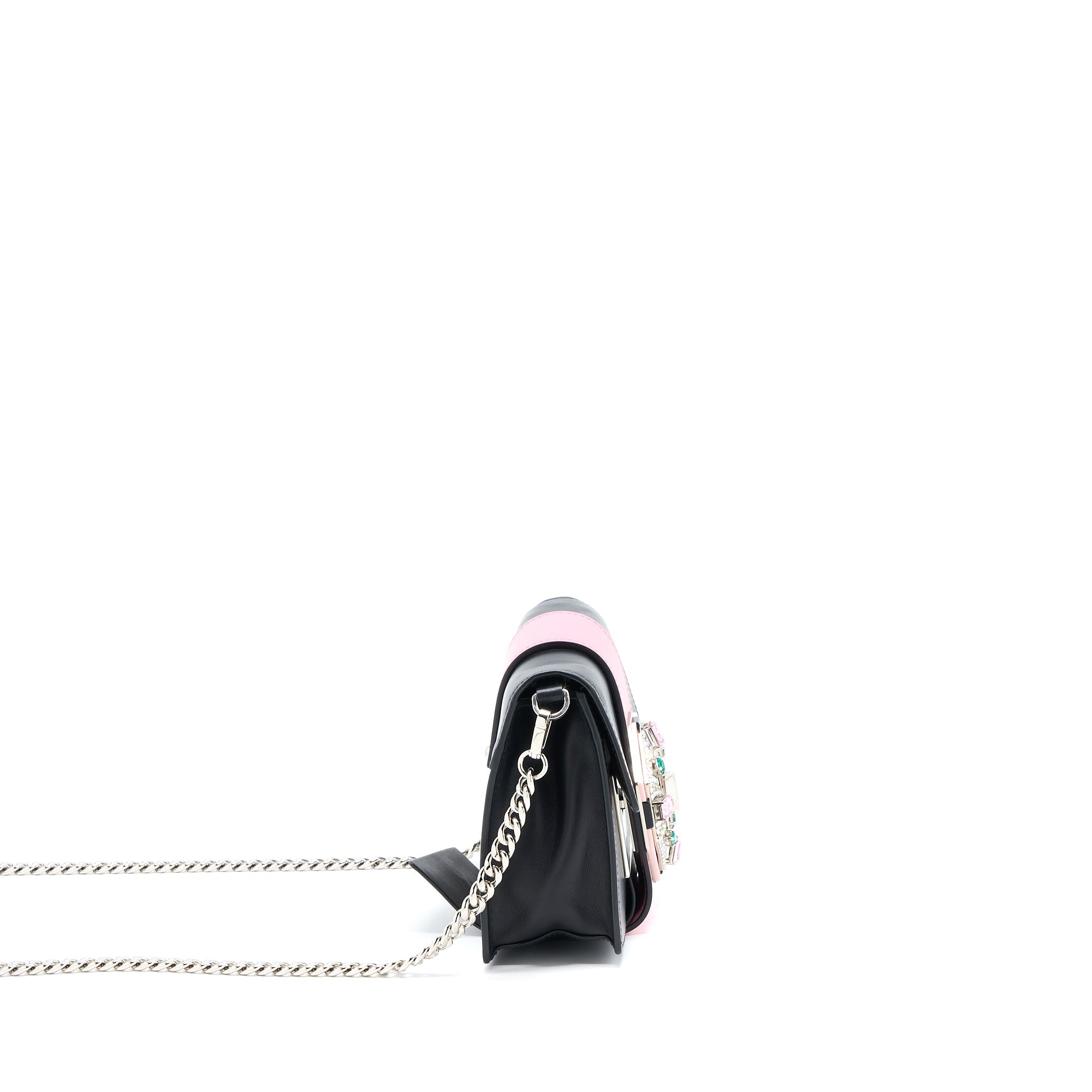 PRADA PLEX RIBBON BAG CRYSTAL CALFSKIN MULTICOLOUR SHW