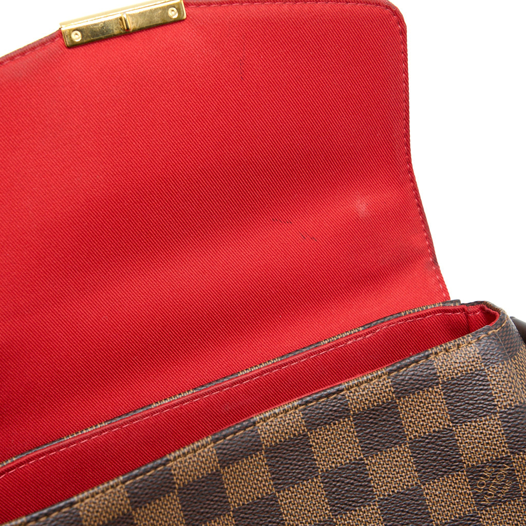 LOUIS VUITTON CROISETTE DAMIER EBENE GHW