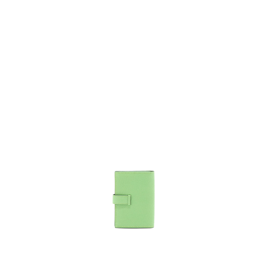 HERMES BEARN CARD HOLDER VERT CRIQUET GHW