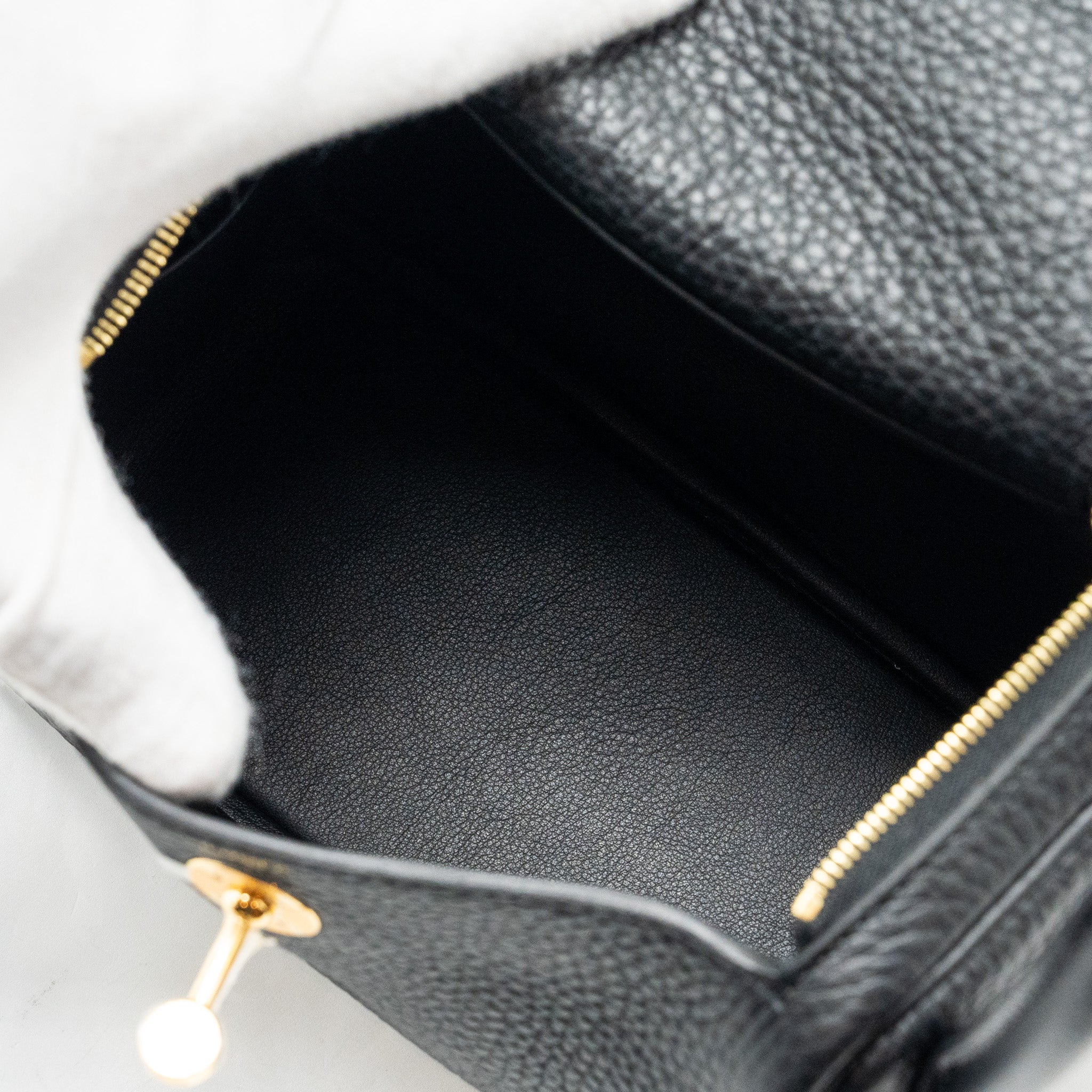 HERMES MINI LINDY CLEMENCE BLACK GHW