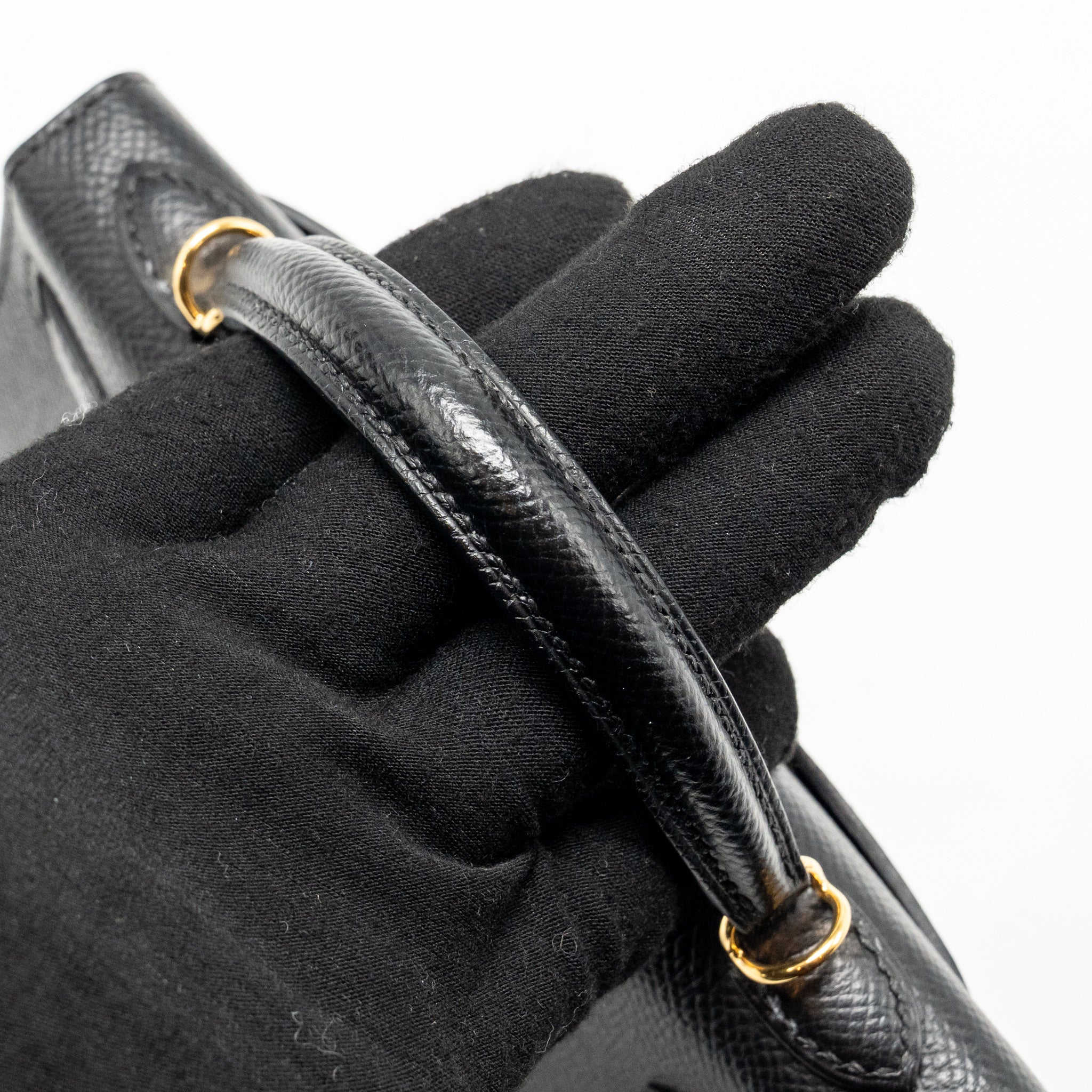 HERMES MINI KELLY II EPSOM BLACK GHW