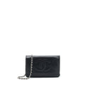 CHANEL WALLET ON CHAIN CAVIAR BLACK SHW