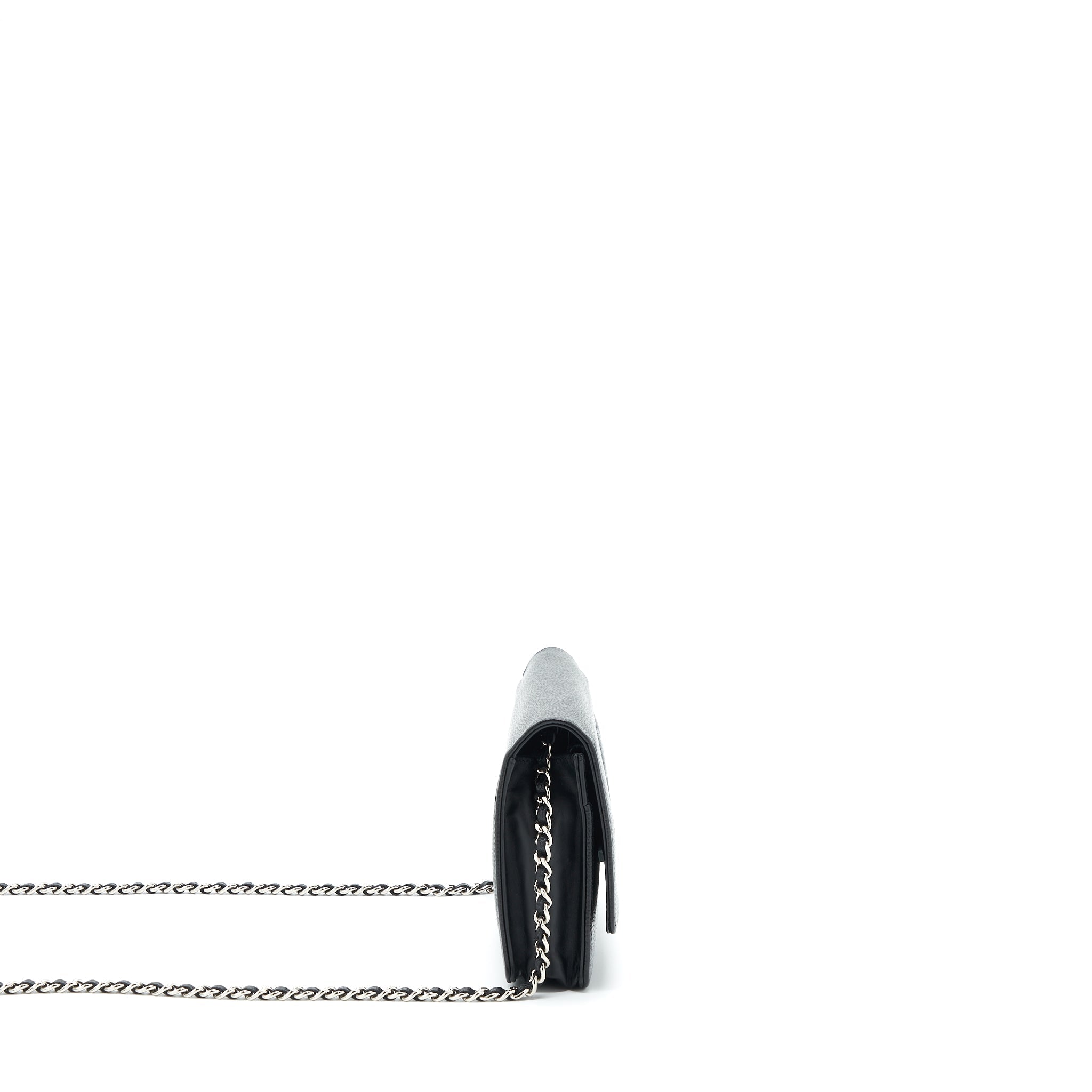 CHANEL WALLET ON CHAIN CAVIAR BLACK SHW