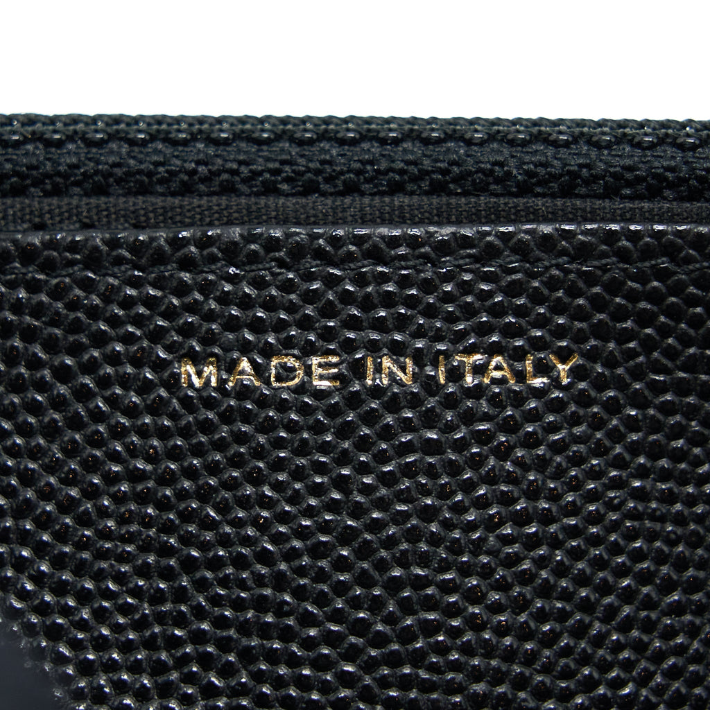 CHANEL BOY WALLET ON CHAIN CAVIAR BLACK LGHW