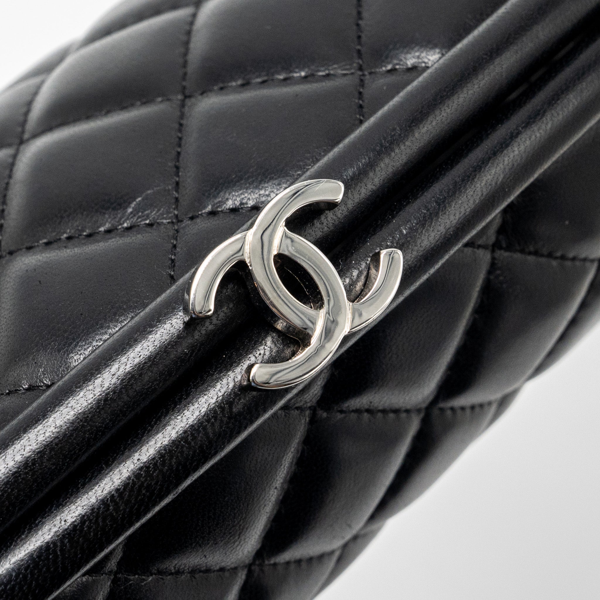 CHANEL TIMELESS CLUTCH LAMBSKIN BLACK SHW