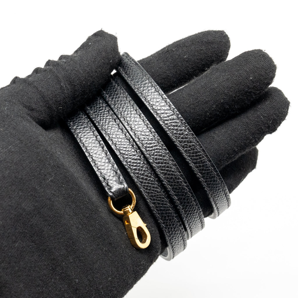 HERMES MINI KELLY II EPSOM BLACK GHW