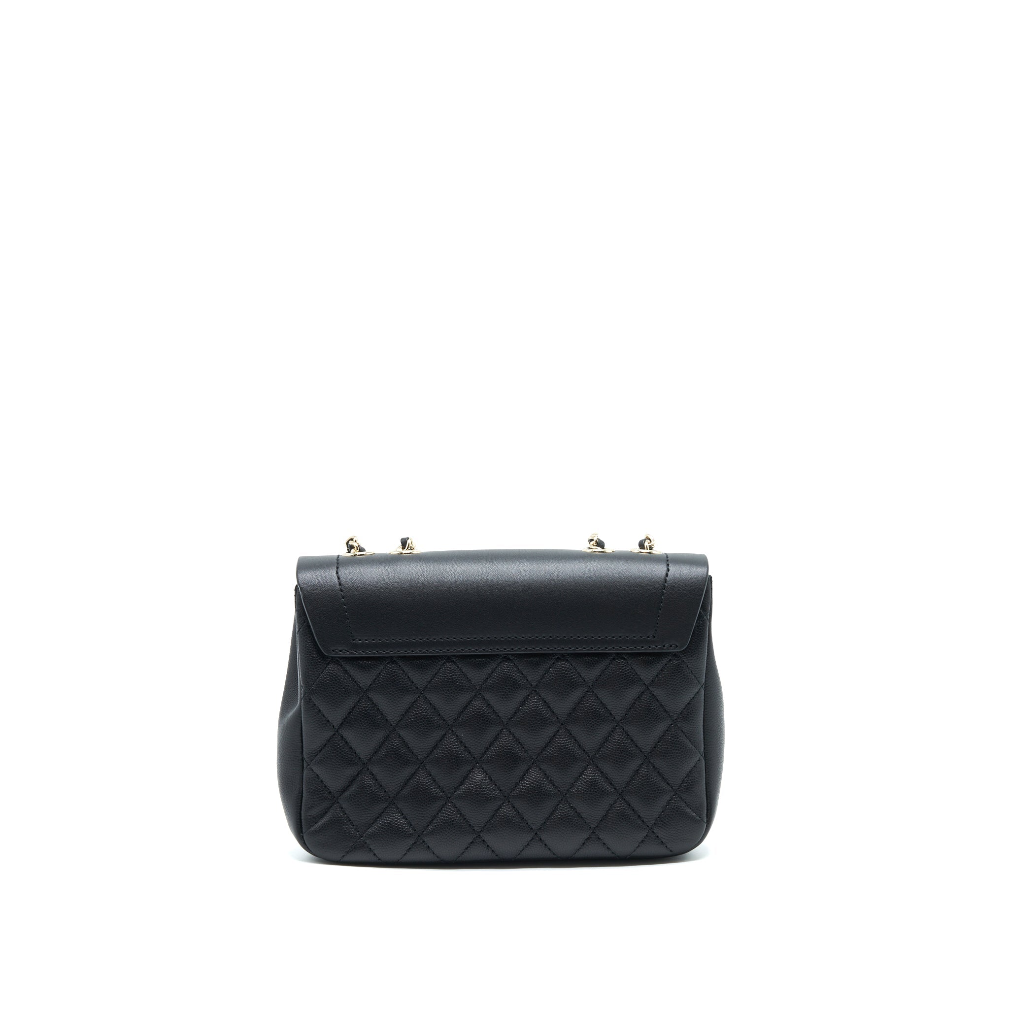 CHANEL FLAP CHAIN BAG BLACK LGHW