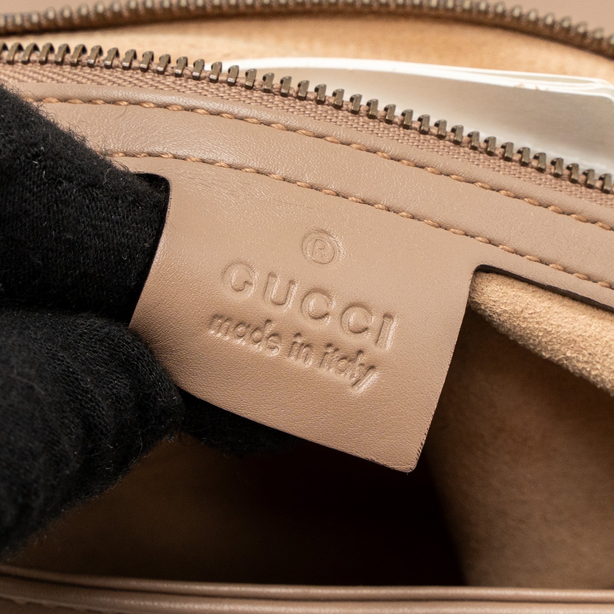GUCCI SMALL GG MARMONT BAG CALFSKIN BEIGE BRUSHED GHW