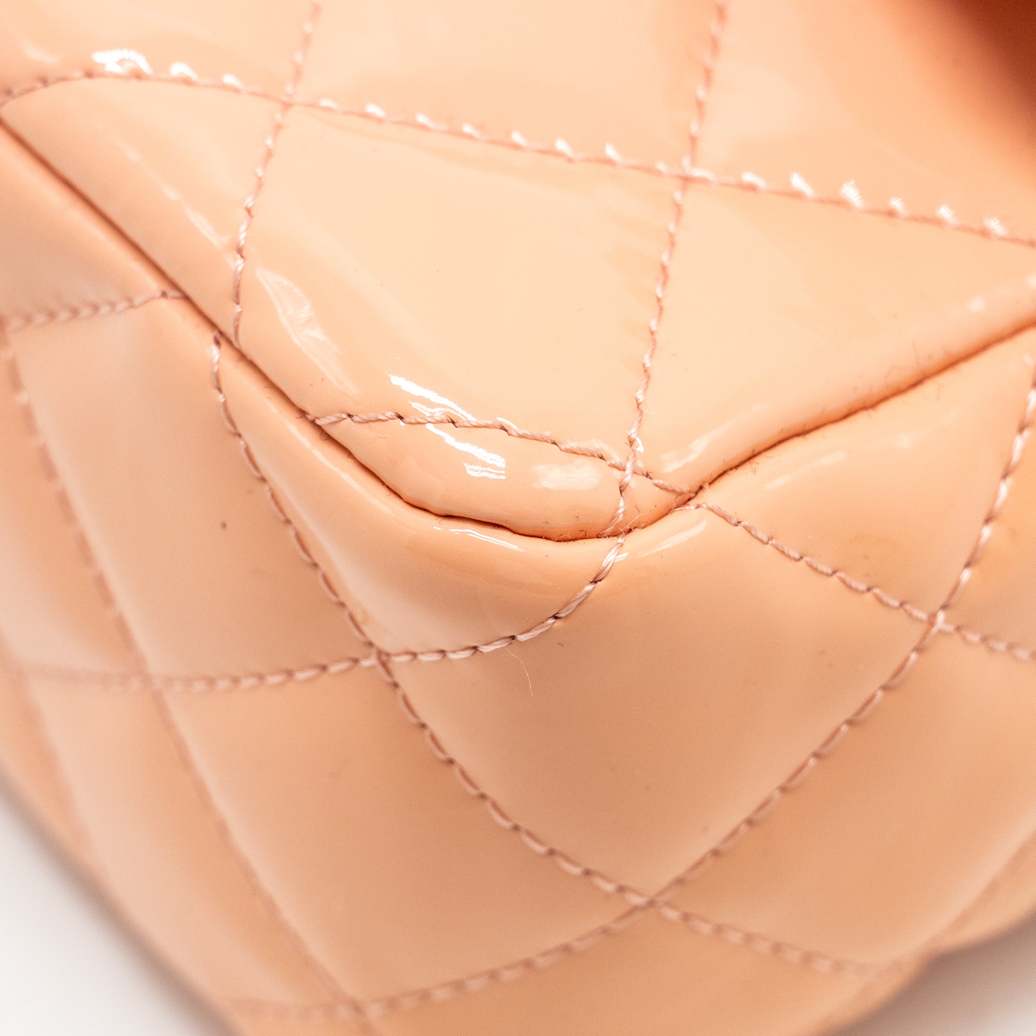 CHANEL MINI RECTANGULAR FLAP BAG PATENT PINK SHW