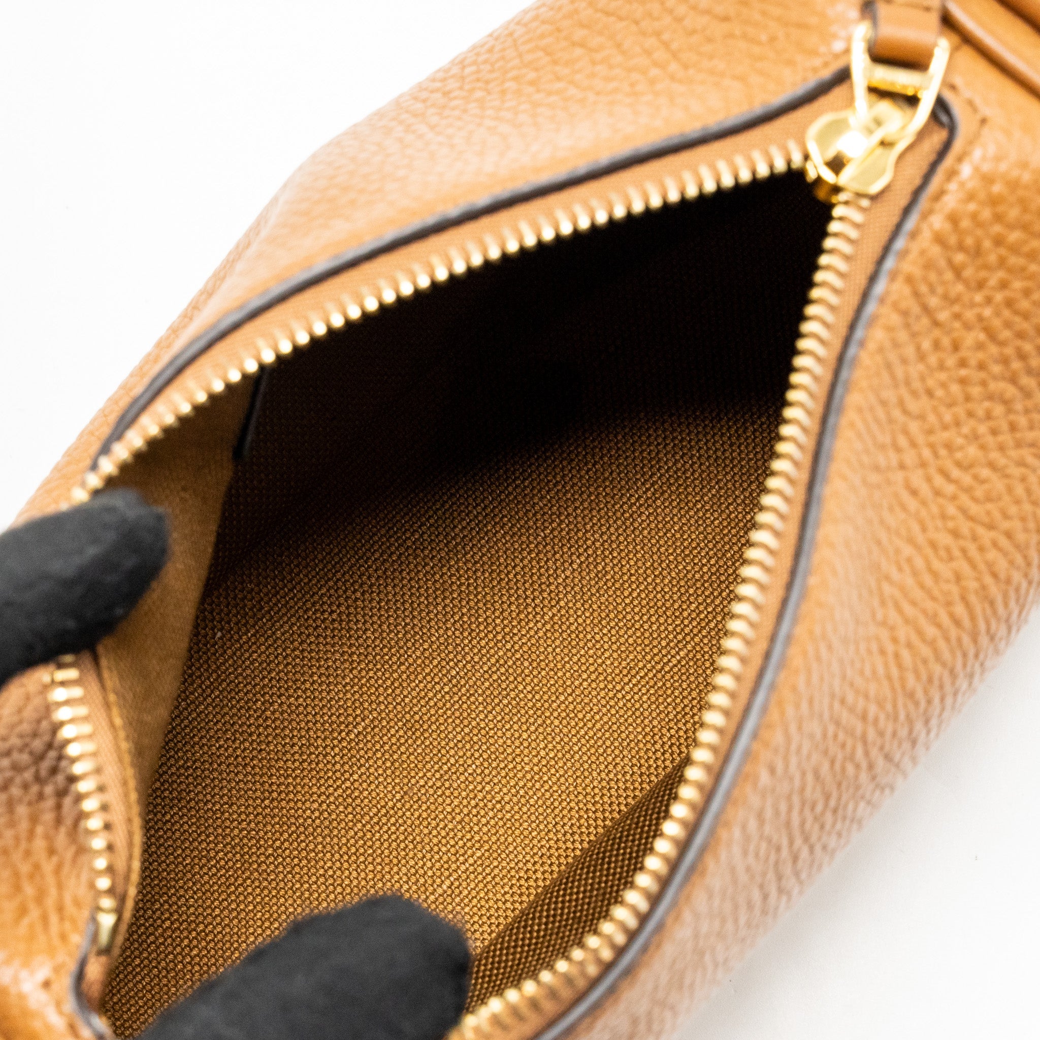 GUCCI HALF HORSEBIT MINI BAG CALFSKIN BROWN GHW