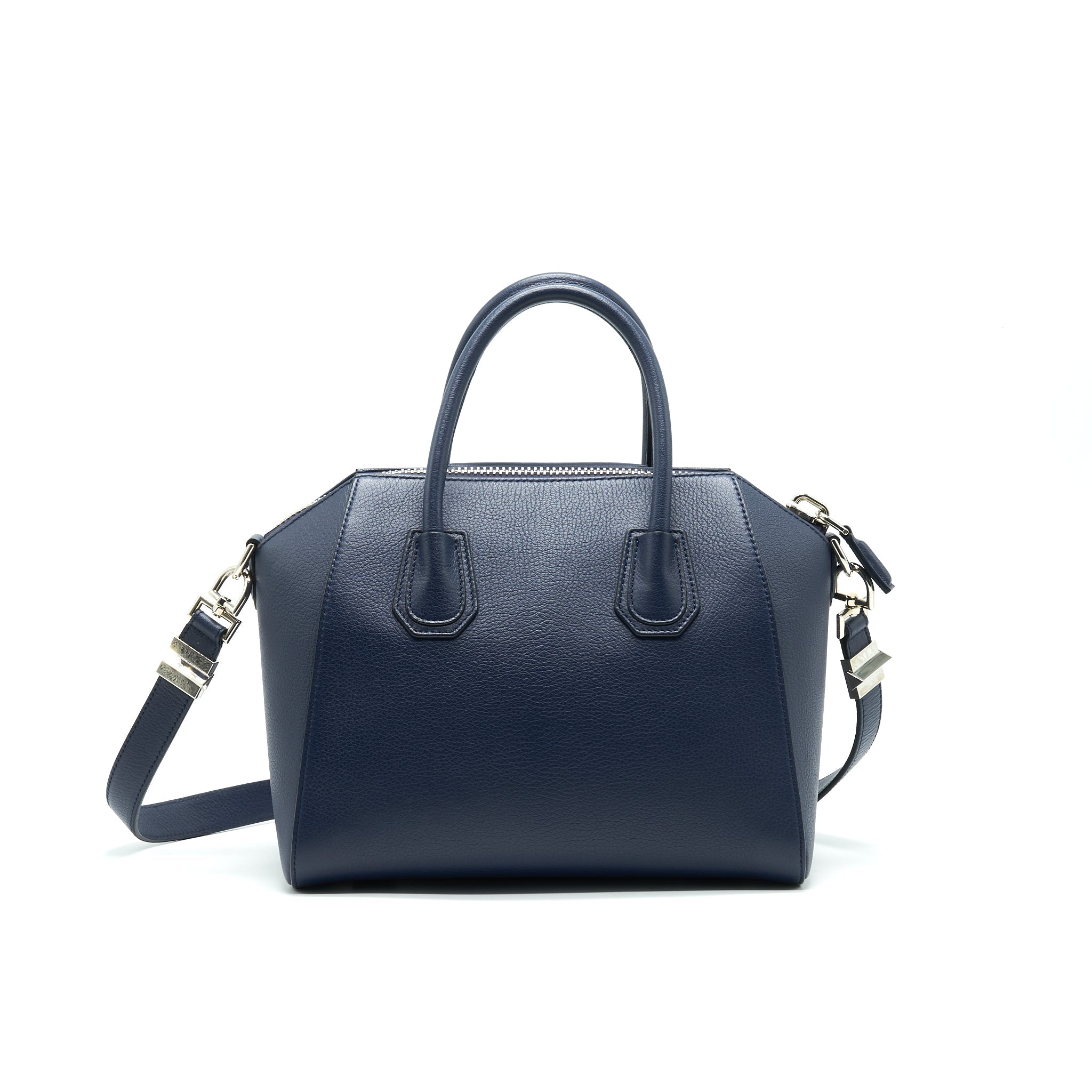 GIVENCHY SMALL ANTIGONA TOTE BAG NAVY SHW