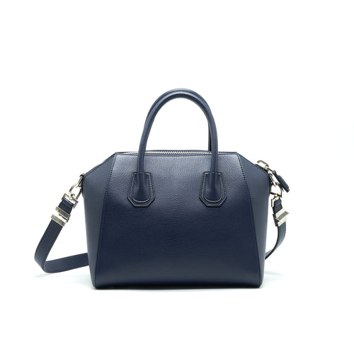 GIVENCHY SMALL ANTIGONA TOTE BAG NAVY SHW