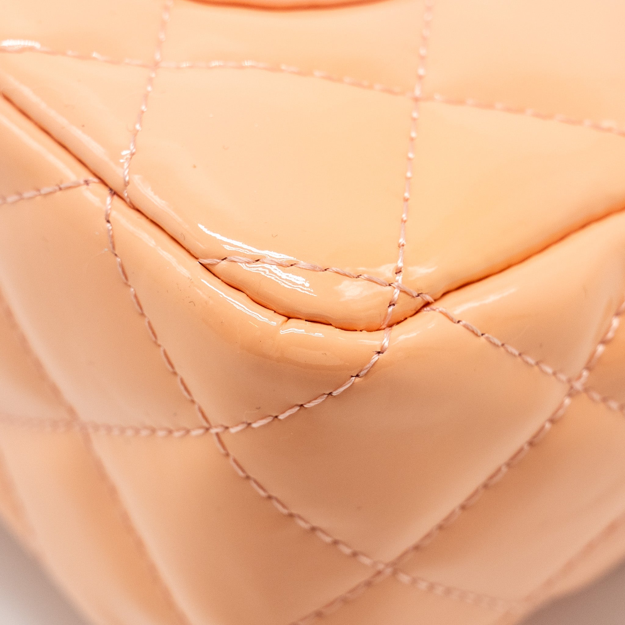 CHANEL MINI RECTANGULAR FLAP BAG PATENT PINK SHW