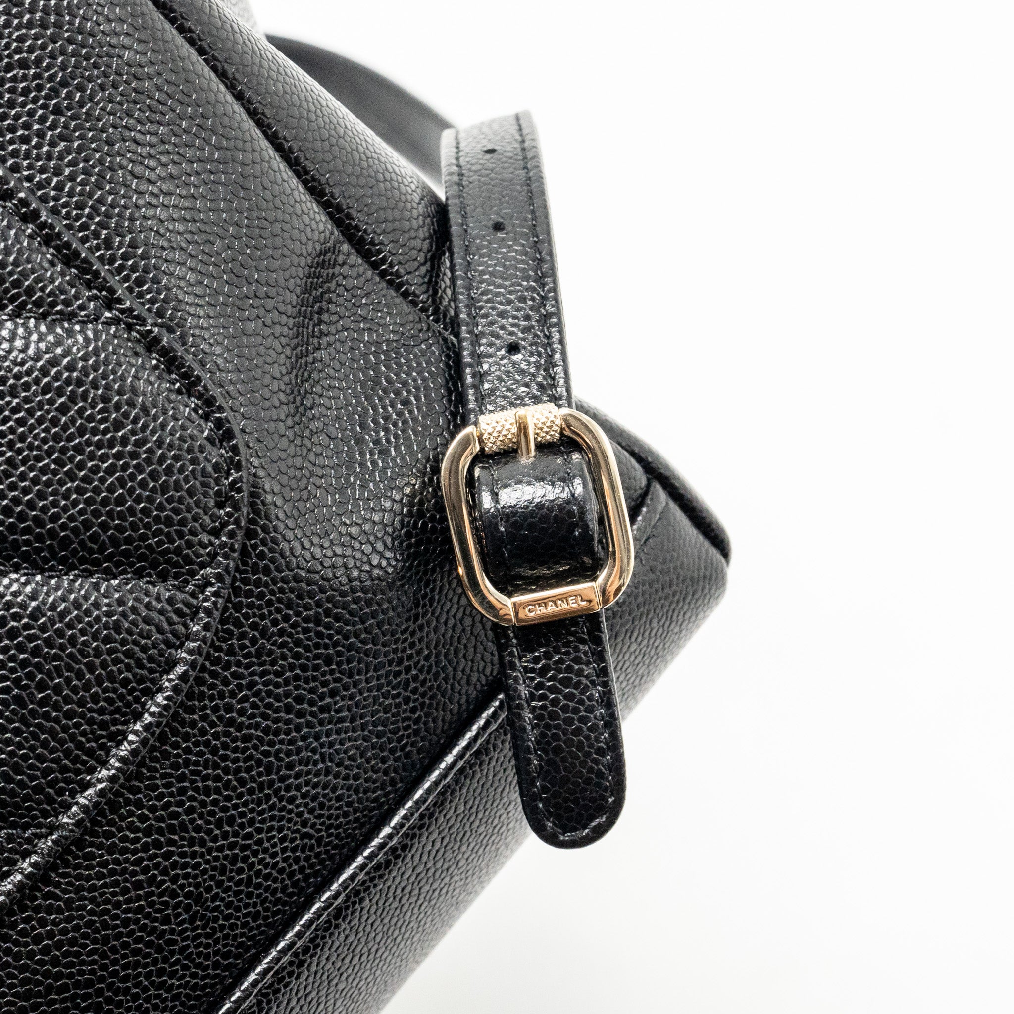 CHANEL AFFINITY BACKPACK CAVIAR BLACK LGHW (MICROCHIP)