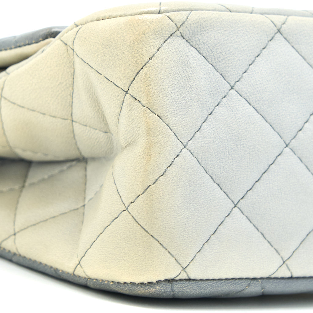 CHANEL 2.55 226 REISSUE FLAP BAG LAMBSKIN OMBRE GREY SHW
