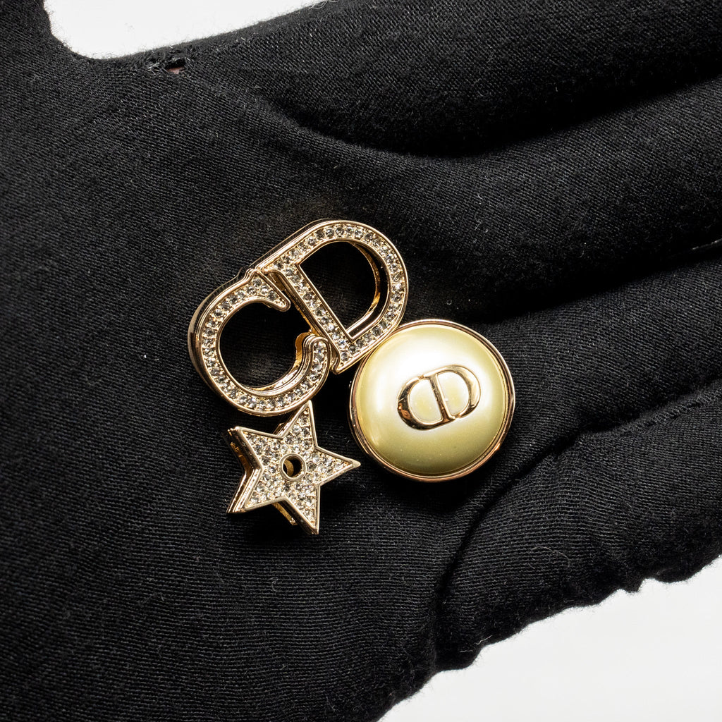 DIOR MY ABCDIOR SMALL LADY DIOR LAMBSKIN BLACK LGHW