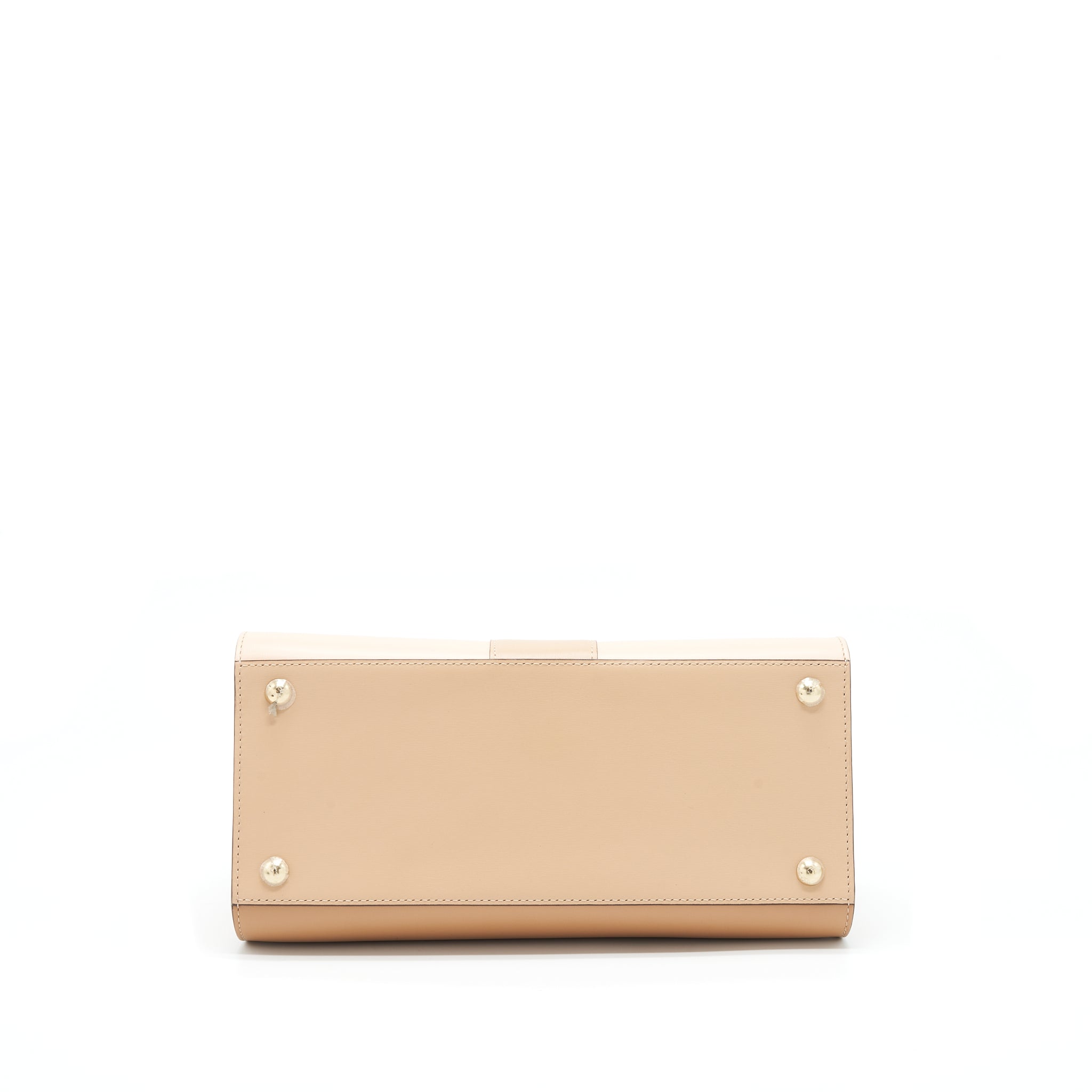 DELVAUX BRILLIANT MM BEIGE/LIGHT BEIGE BOX CALFSKIN LGHW