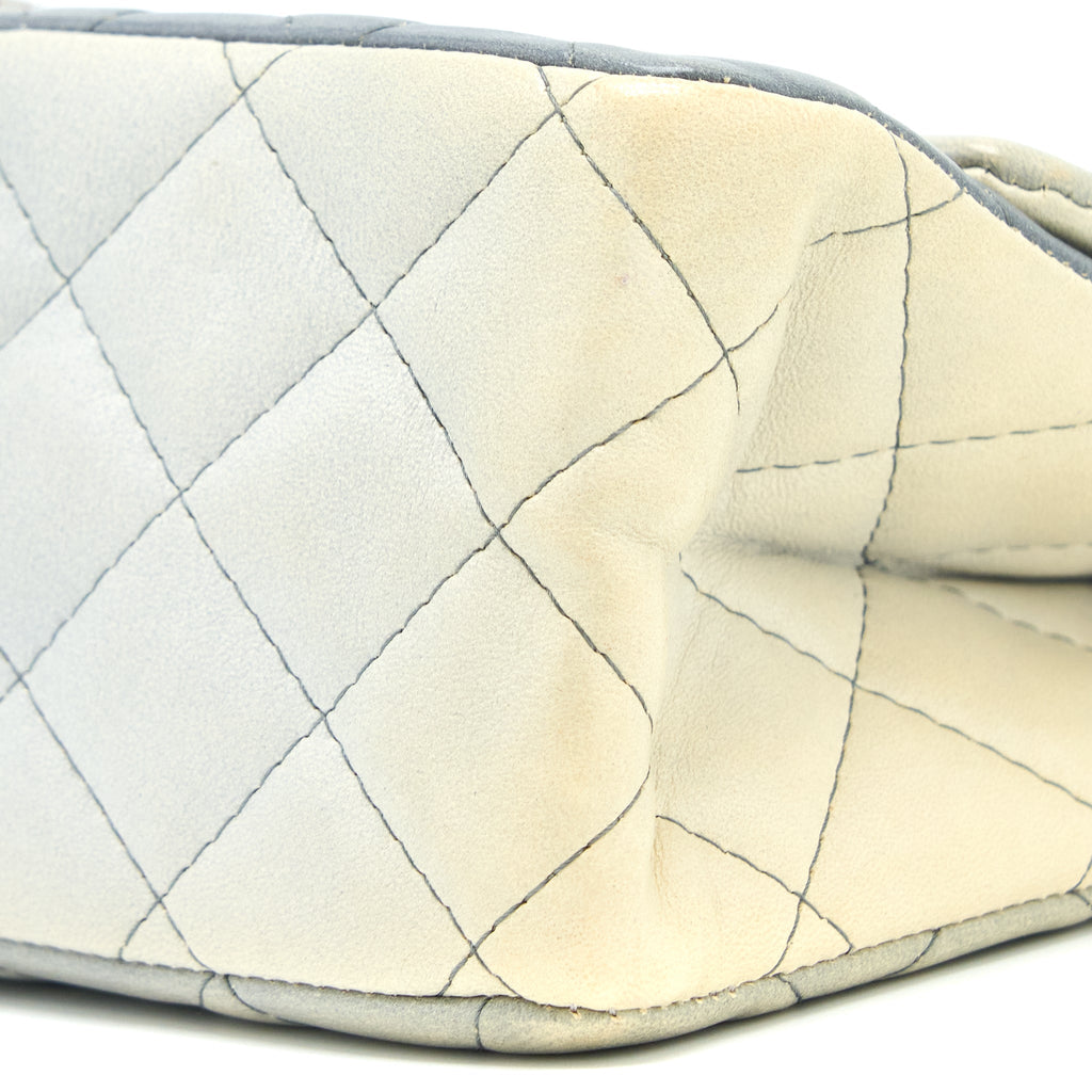 CHANEL 2.55 226 REISSUE FLAP BAG LAMBSKIN OMBRE GREY SHW
